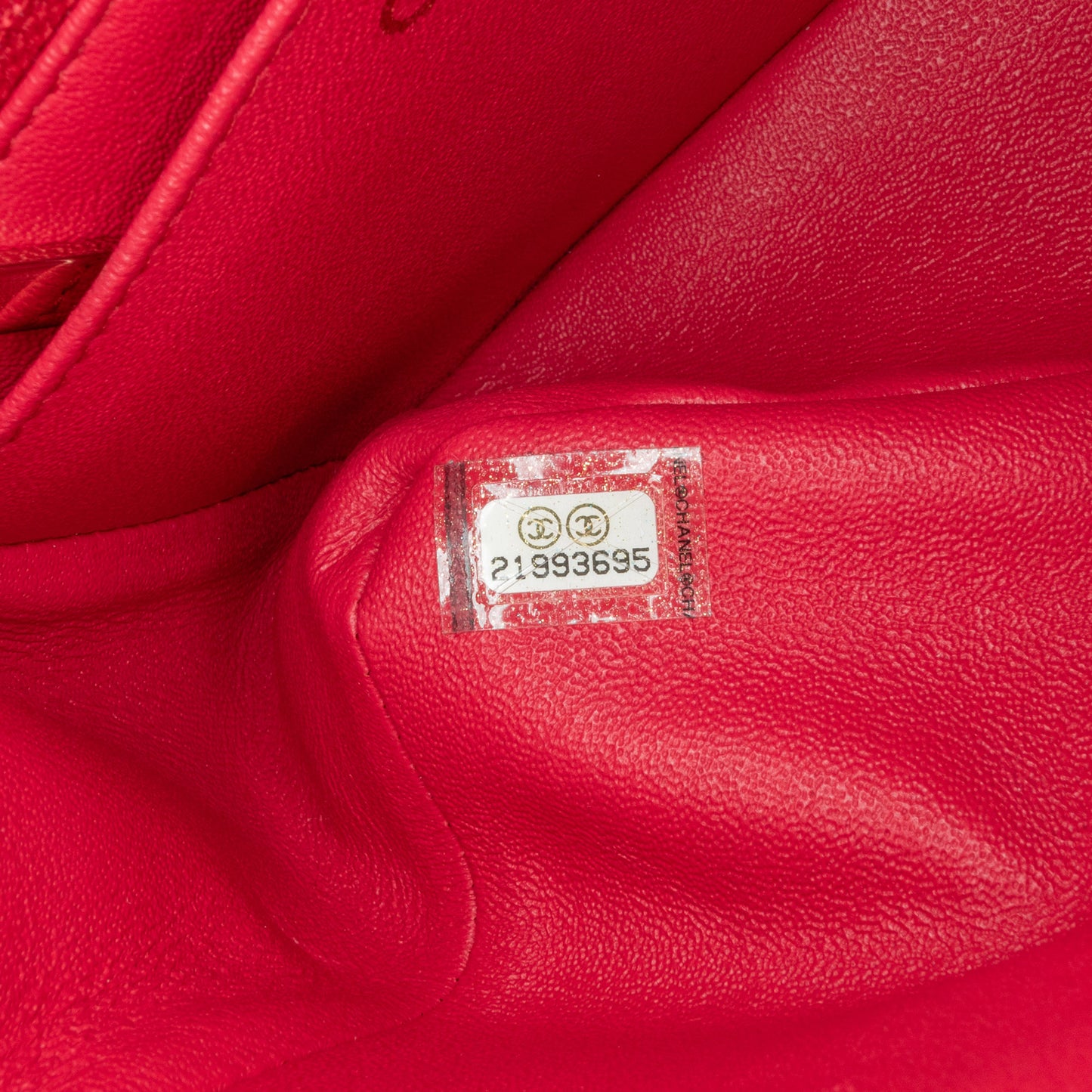 Mini Square Classic Lambskin Single Flap Red - Re-Luxury