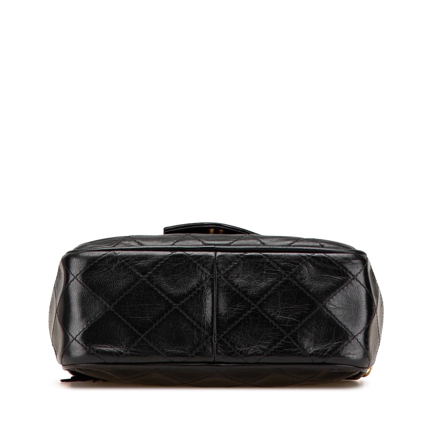 CC Quilted Lambskin Tassel Camera Bag Black - Re-Luxury