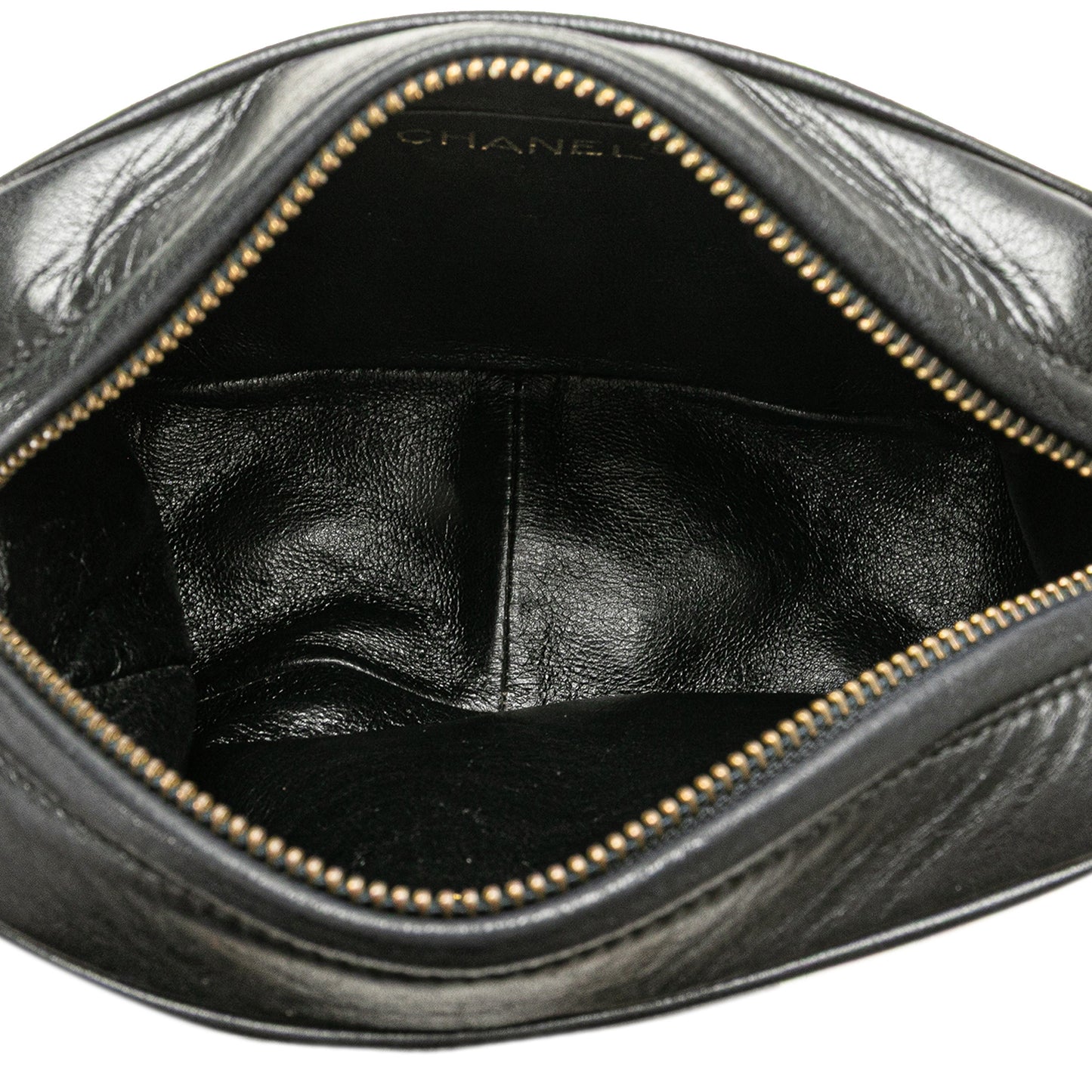 CC Quilted Lambskin Tassel Camera Bag Black - Re-Luxury