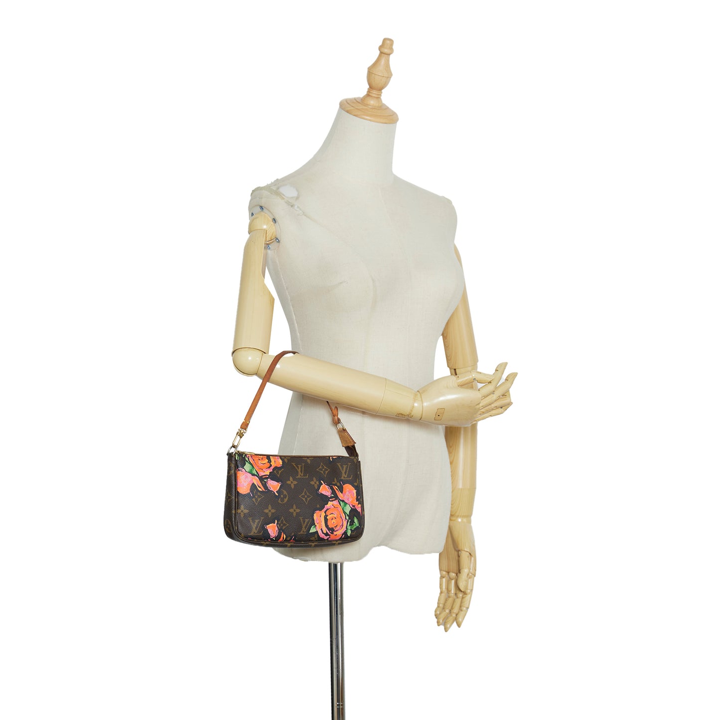x Stephen Sprouse Monogram Roses Pochette Accessoires Brown - Re-Luxury