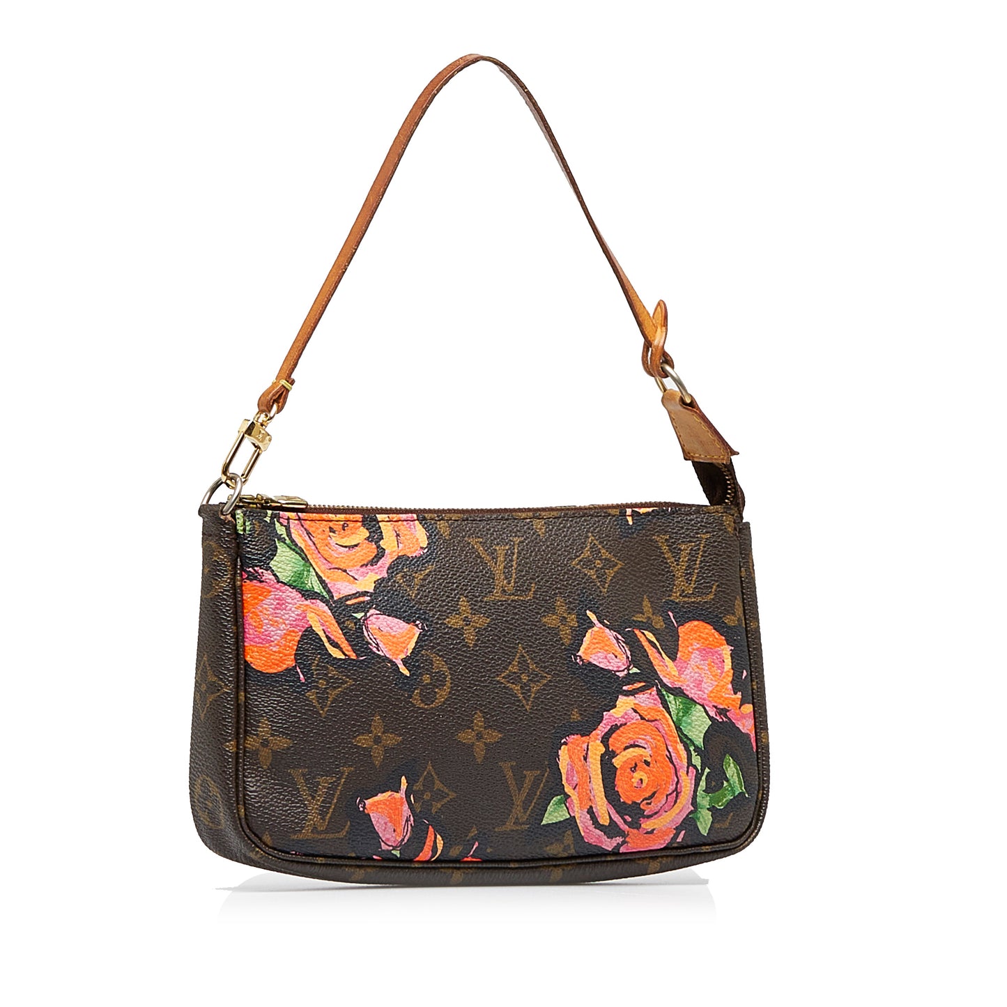 x Stephen Sprouse Monogram Roses Pochette Accessoires Brown - Re-Luxury