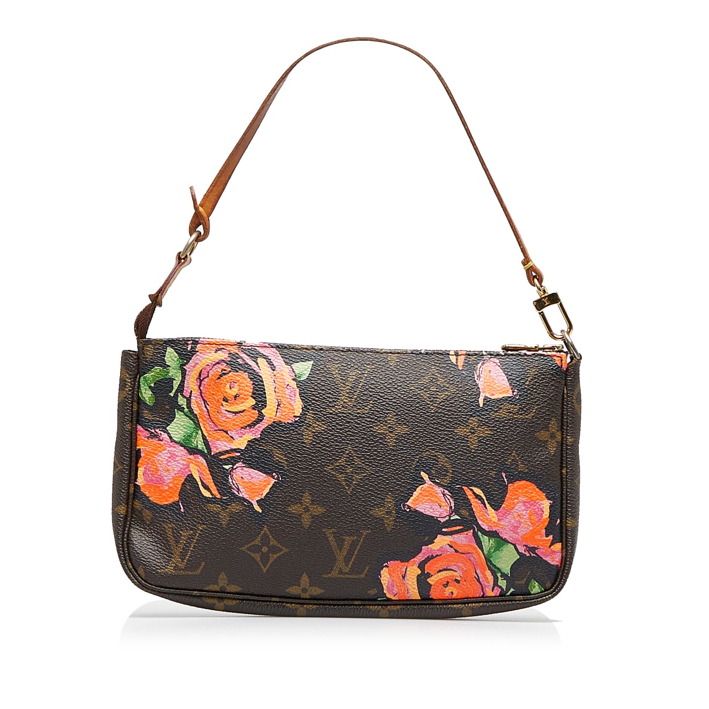 x Stephen Sprouse Monogram Roses Pochette Accessoires Brown - Re-Luxury