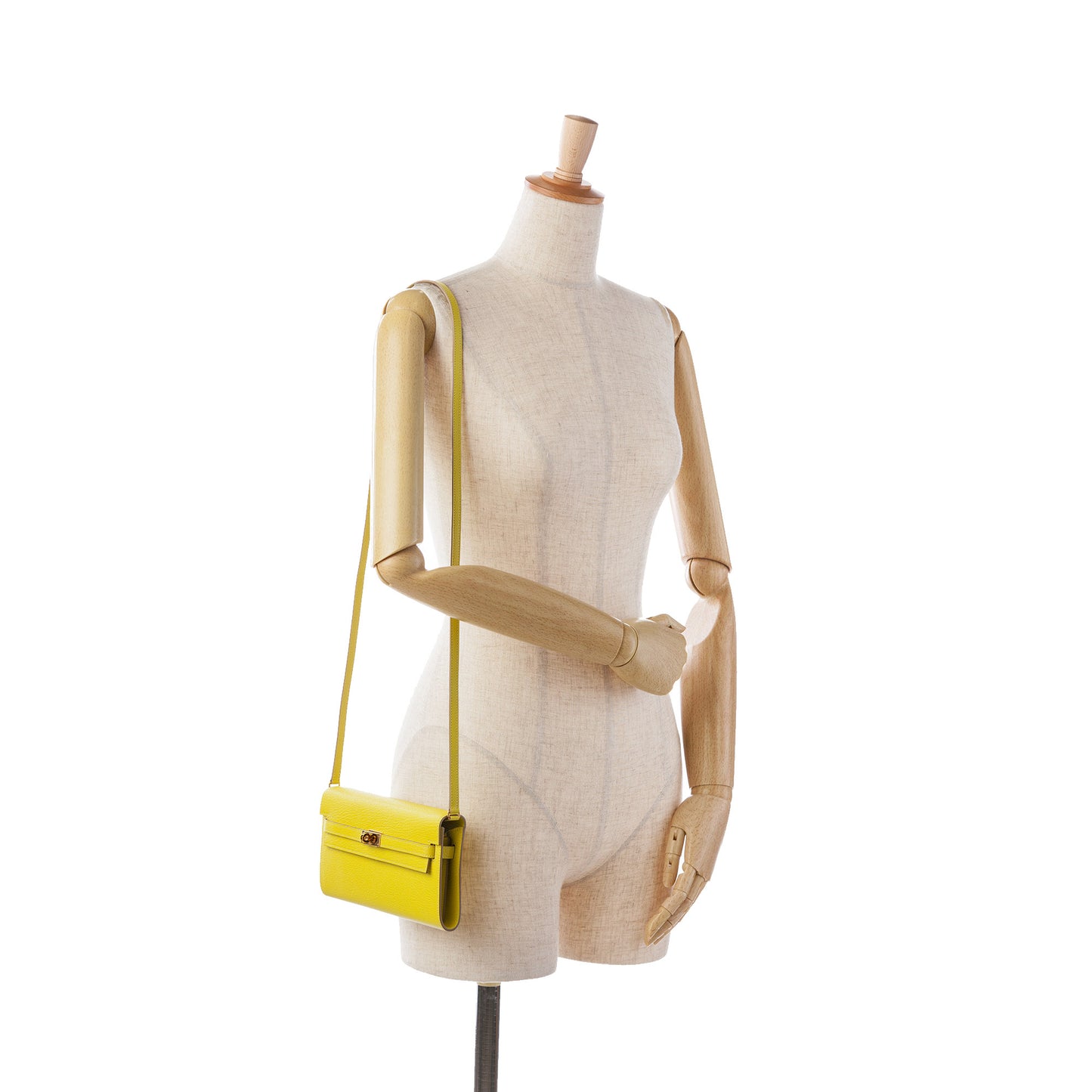 Chevre Kelly To Go Wallet Yellow - Re-Luxury
