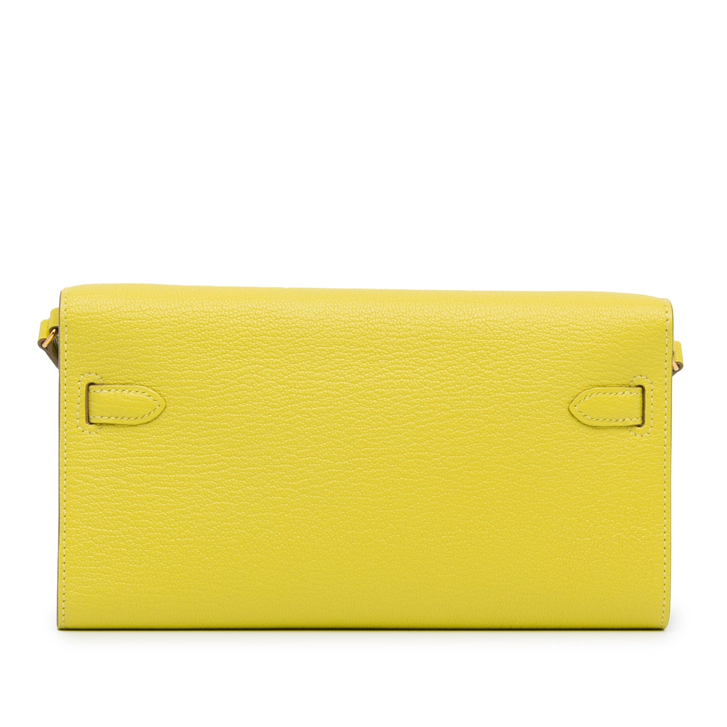 Chevre Kelly To Go Wallet Yellow - Re-Luxury