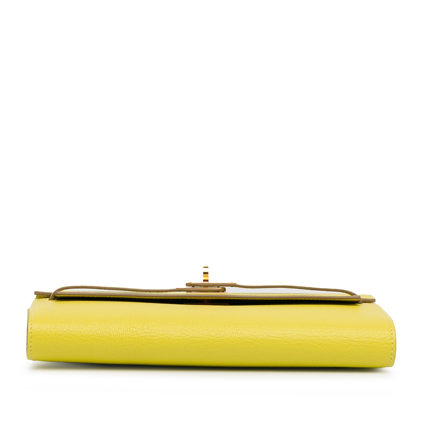 Chevre Kelly To Go Wallet Yellow - Re-Luxury