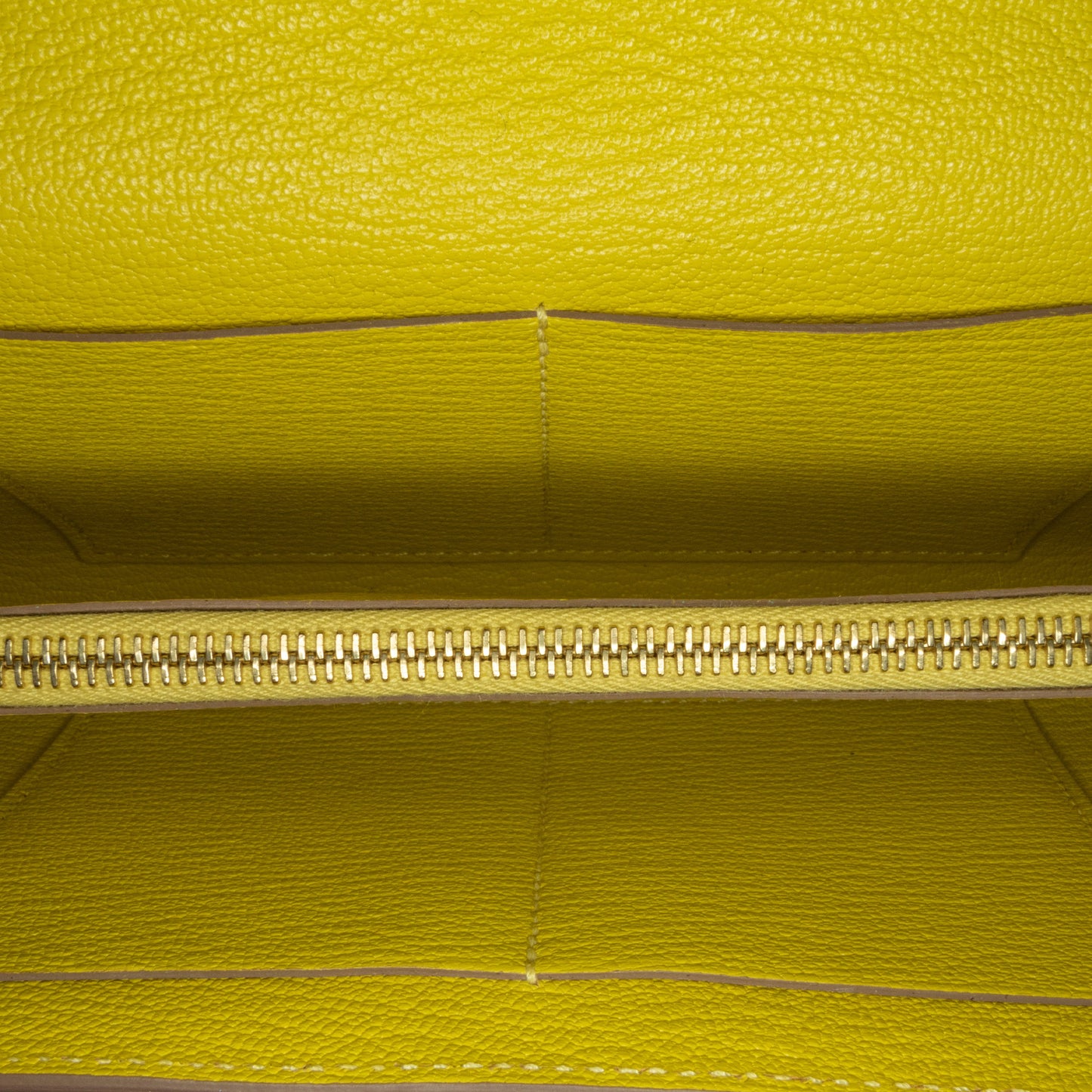 Chevre Kelly To Go Wallet Yellow - Re-Luxury