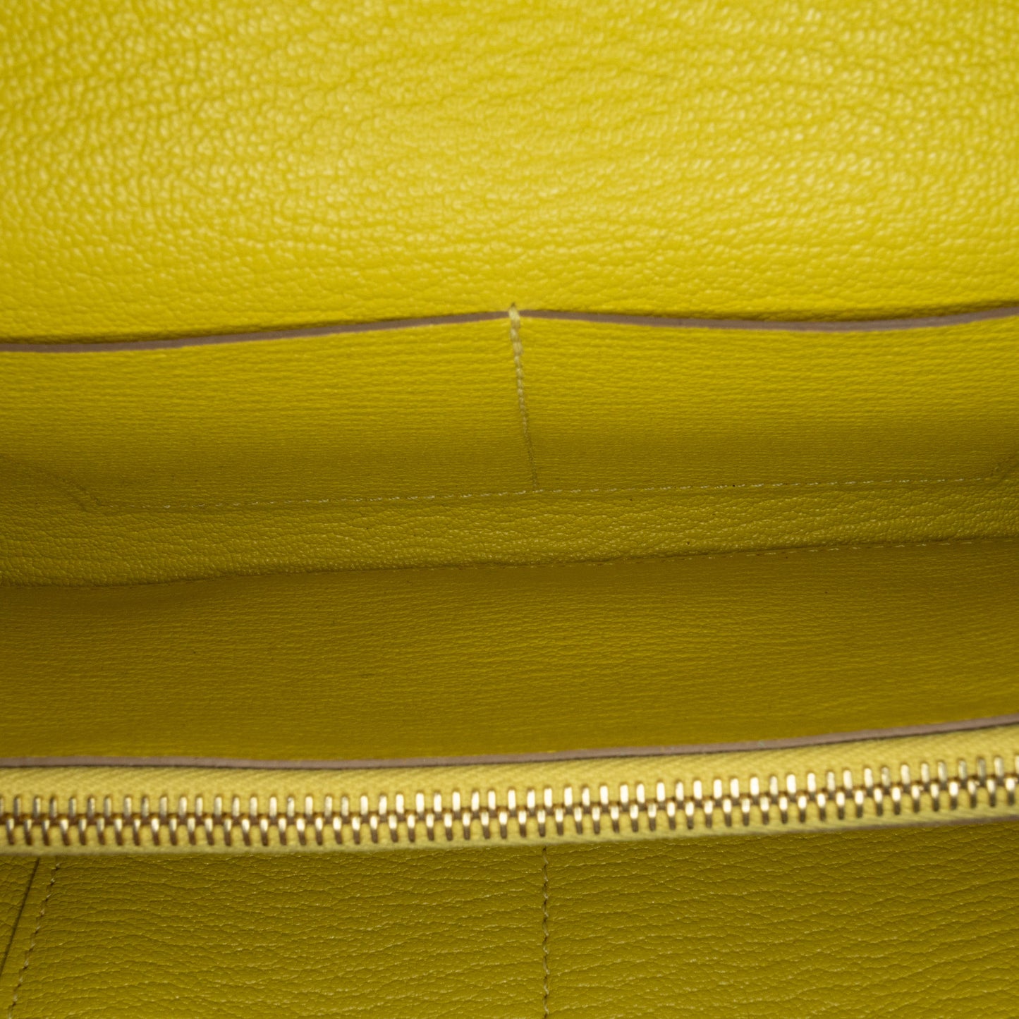 Chevre Kelly To Go Wallet Yellow - Re-Luxury
