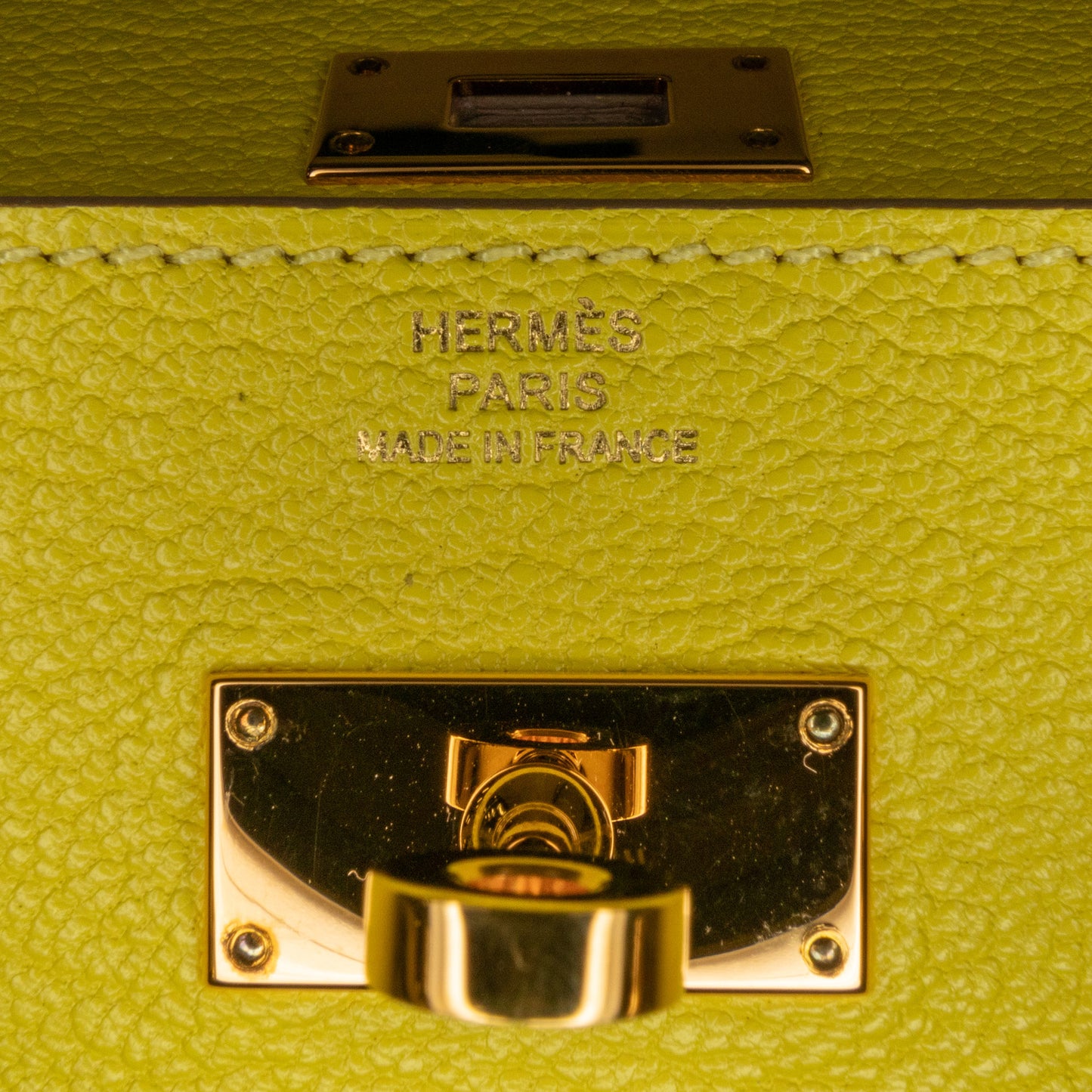 Chevre Kelly To Go Wallet Yellow - Re-Luxury