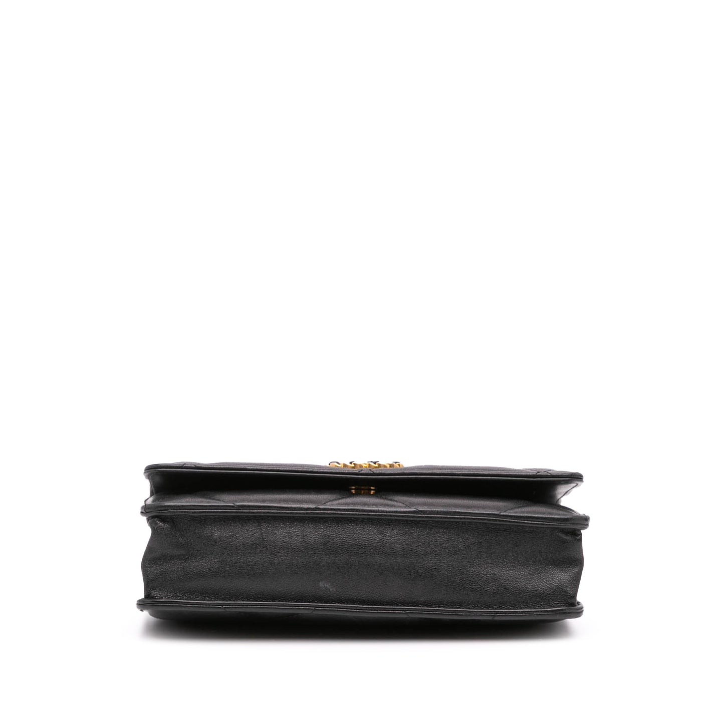 Quilted Lambskin 19 Wallet on Chain Black - Re-Luxury