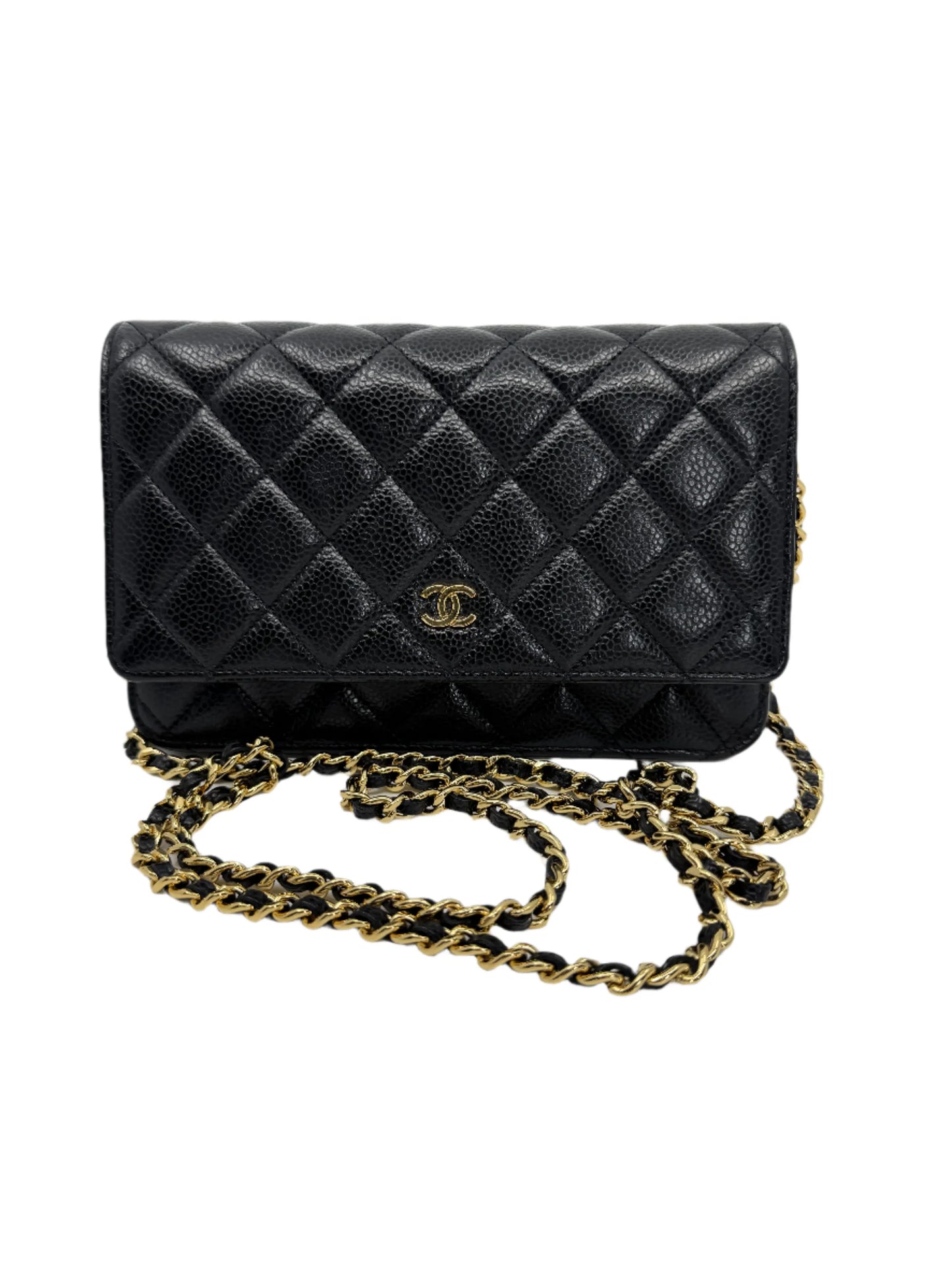 Chanel Wallet On Chain Black Caviar Leather