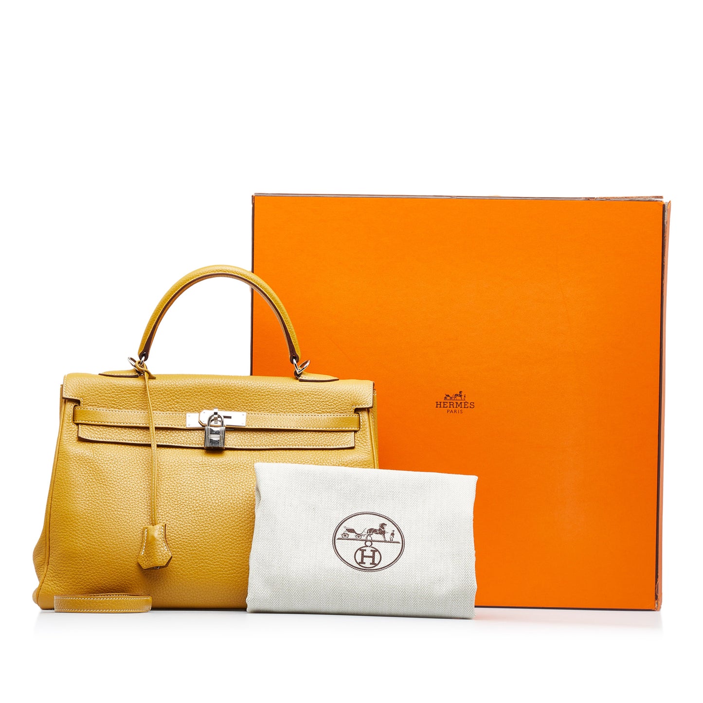 2013 Togo Kelly Retourne 35 Yellow - Re-Luxury