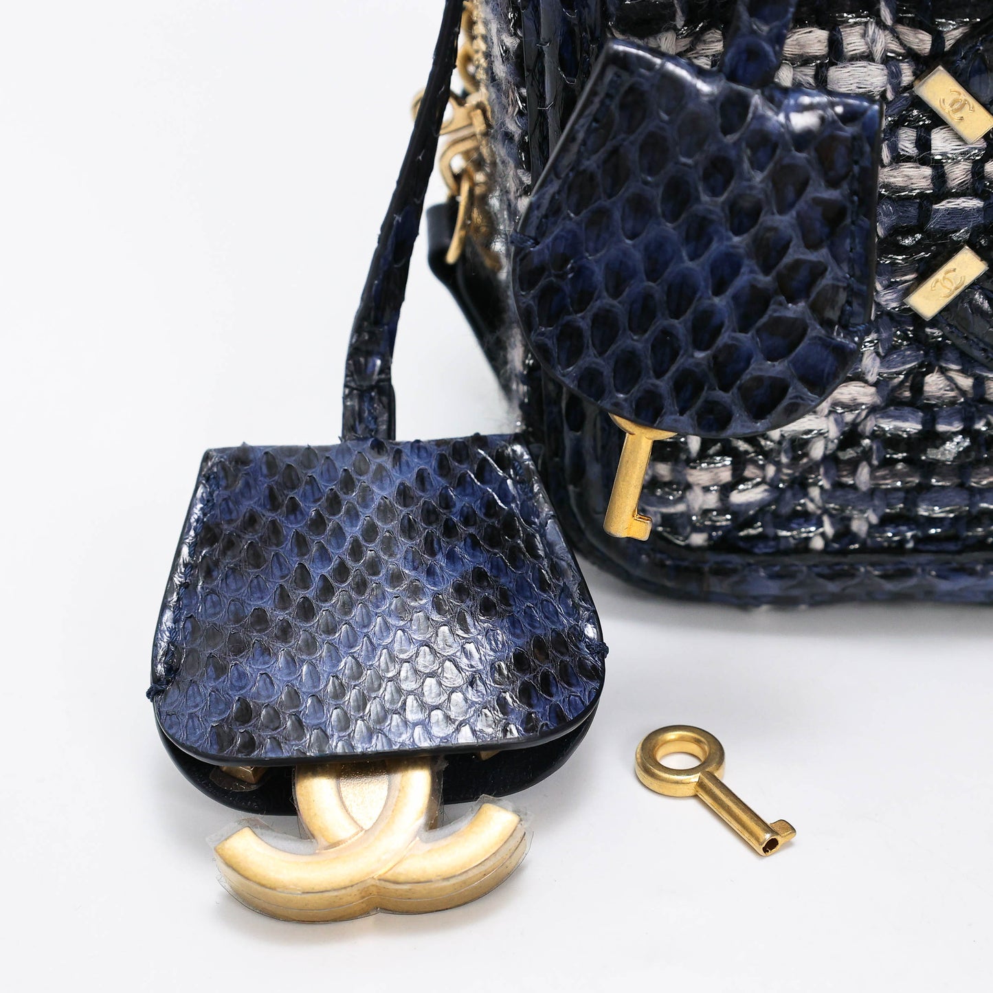 Chanel Vanity Case Tweed Bag