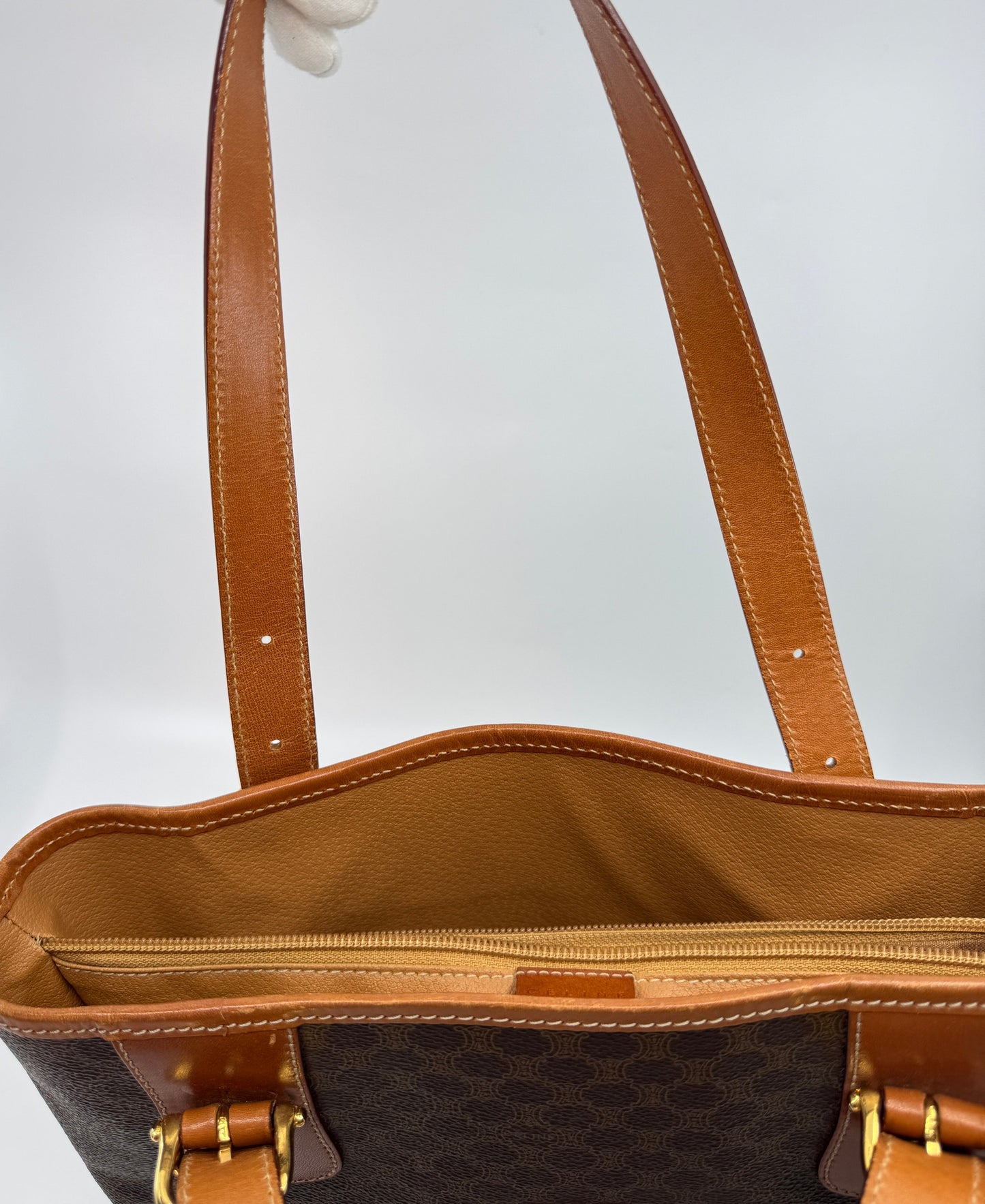 Celine Macadam Coated Canvas Tote Bag