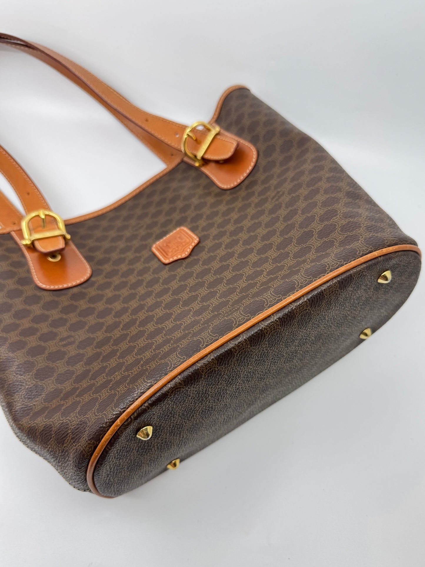 Celine Macadam Coated Canvas Tote Bag