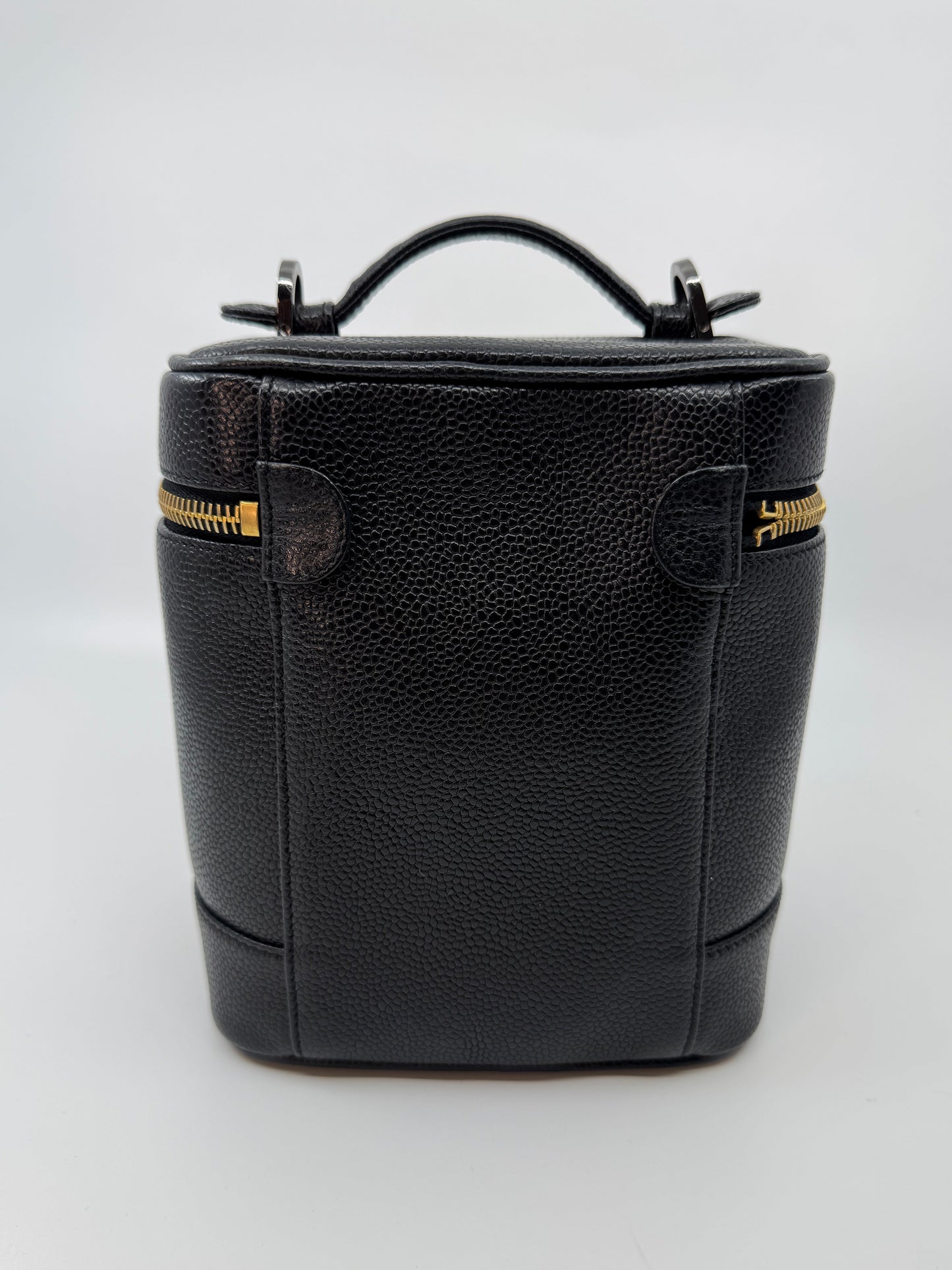 Chanel CC Caviar Vanity Bag Black