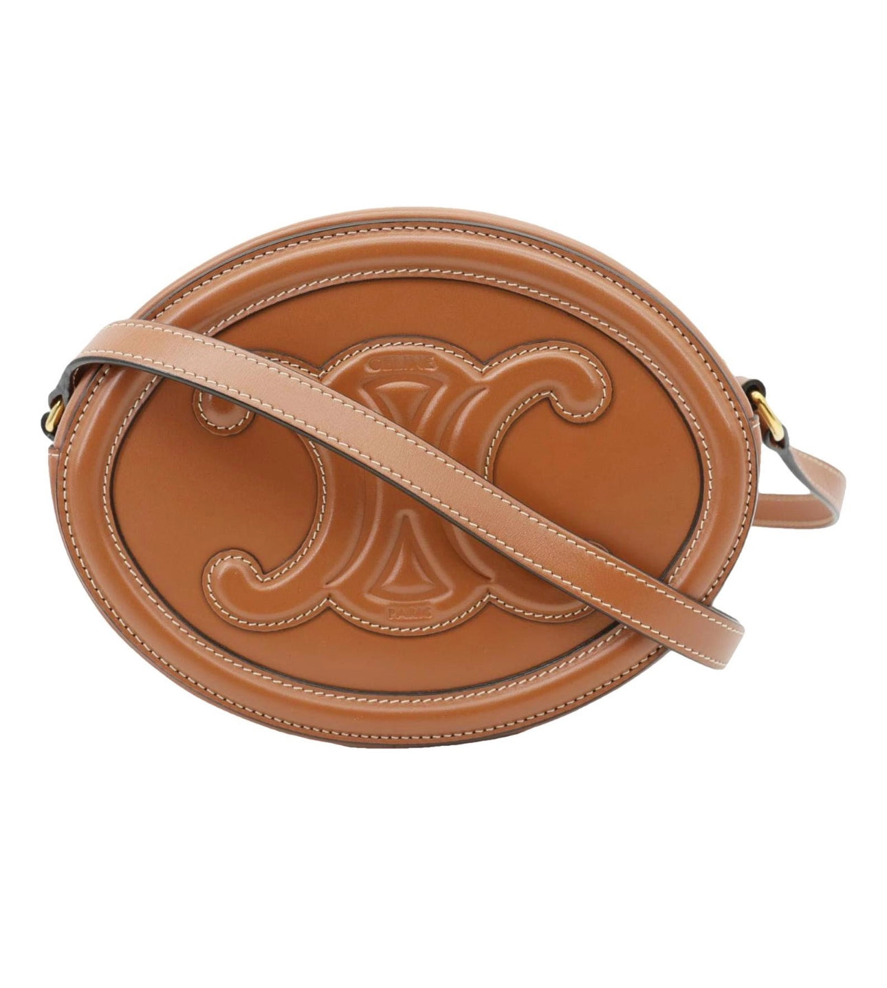 Celine Triomphe Oval Shoulder Bag