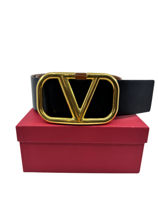 Preowned Valentino VLogo Signature 20mm reversible belt