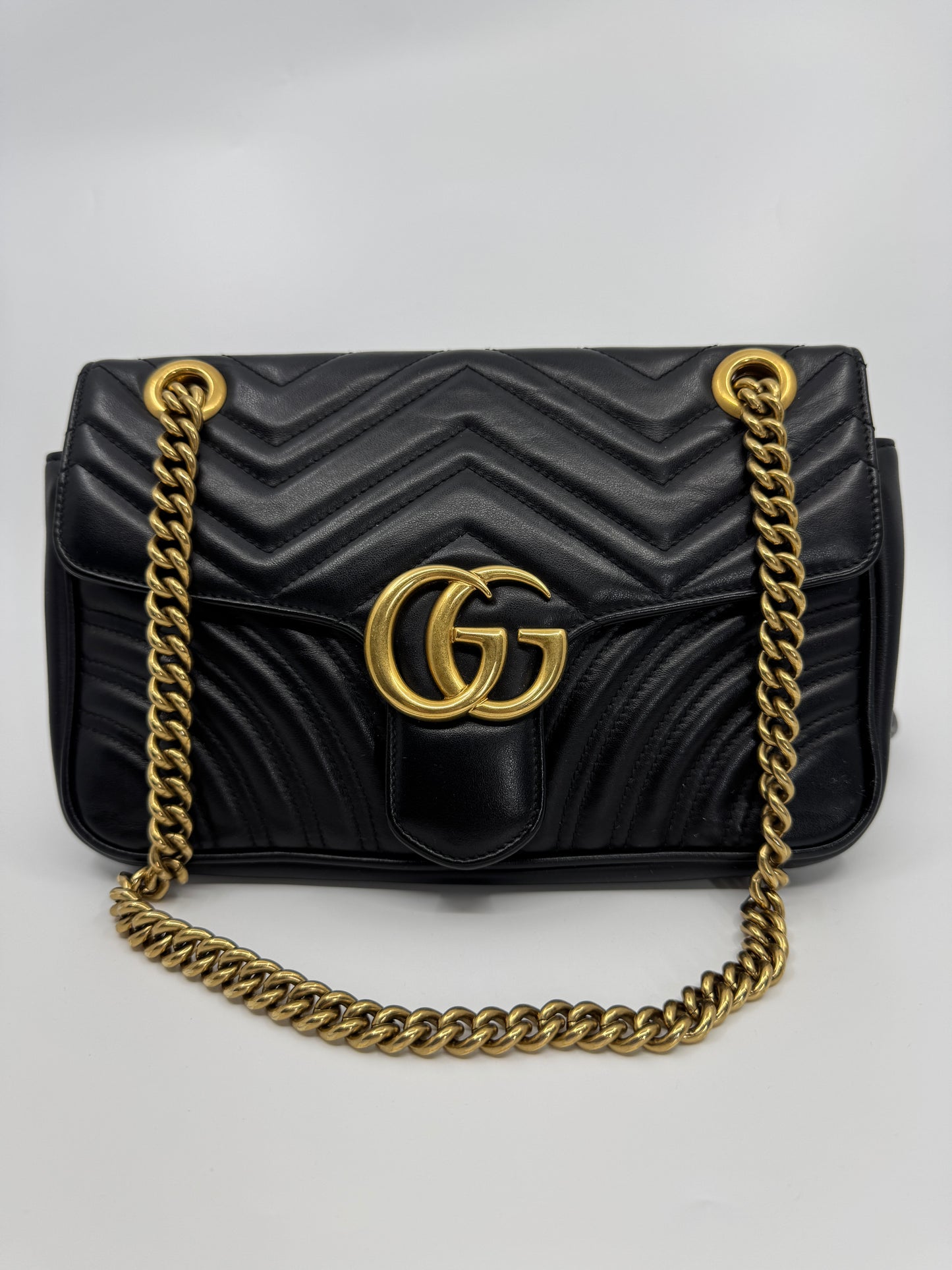Gucci GG Marmont Matelassé Mini Bag Black