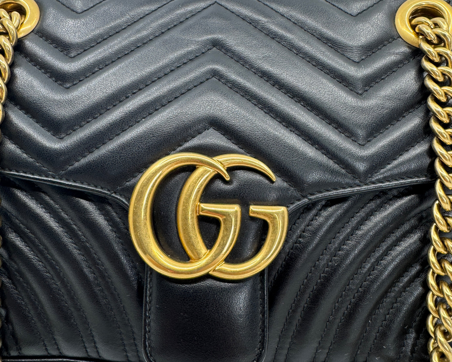 Gucci GG Marmont Matelassé Mini Bag Black