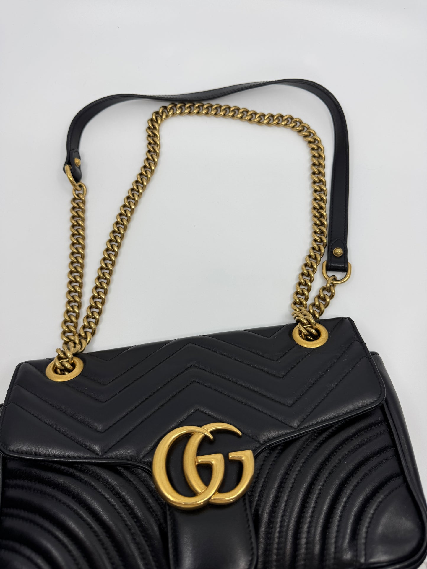 Gucci GG Marmont Matelassé Mini Bag Black