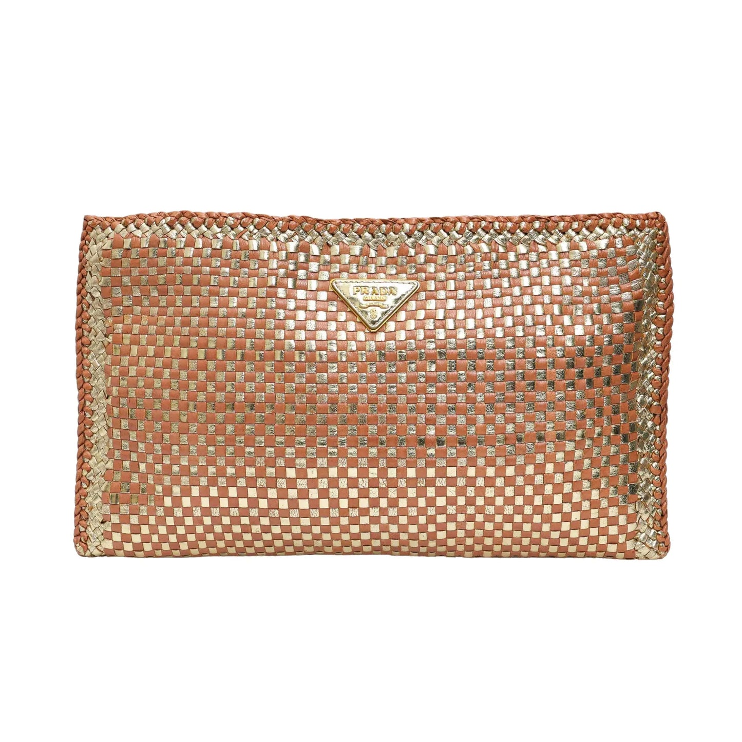 Prada Intrecciato Pouch