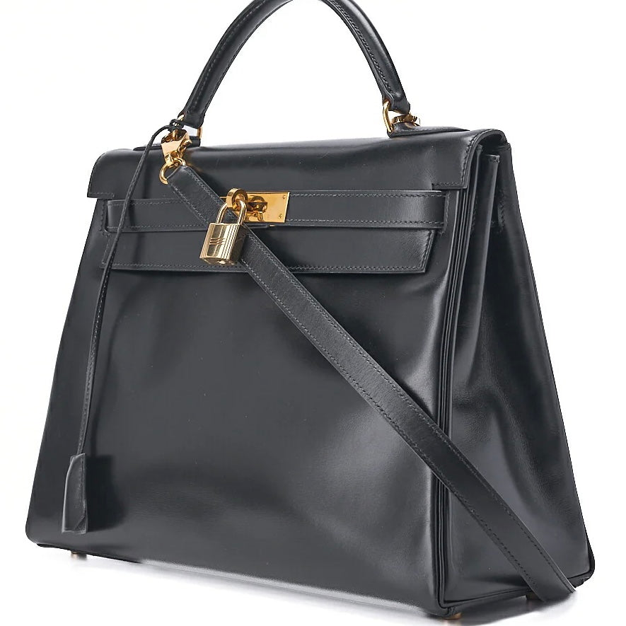 Hermès Kelly 32 - Box Leather Gold Hardware