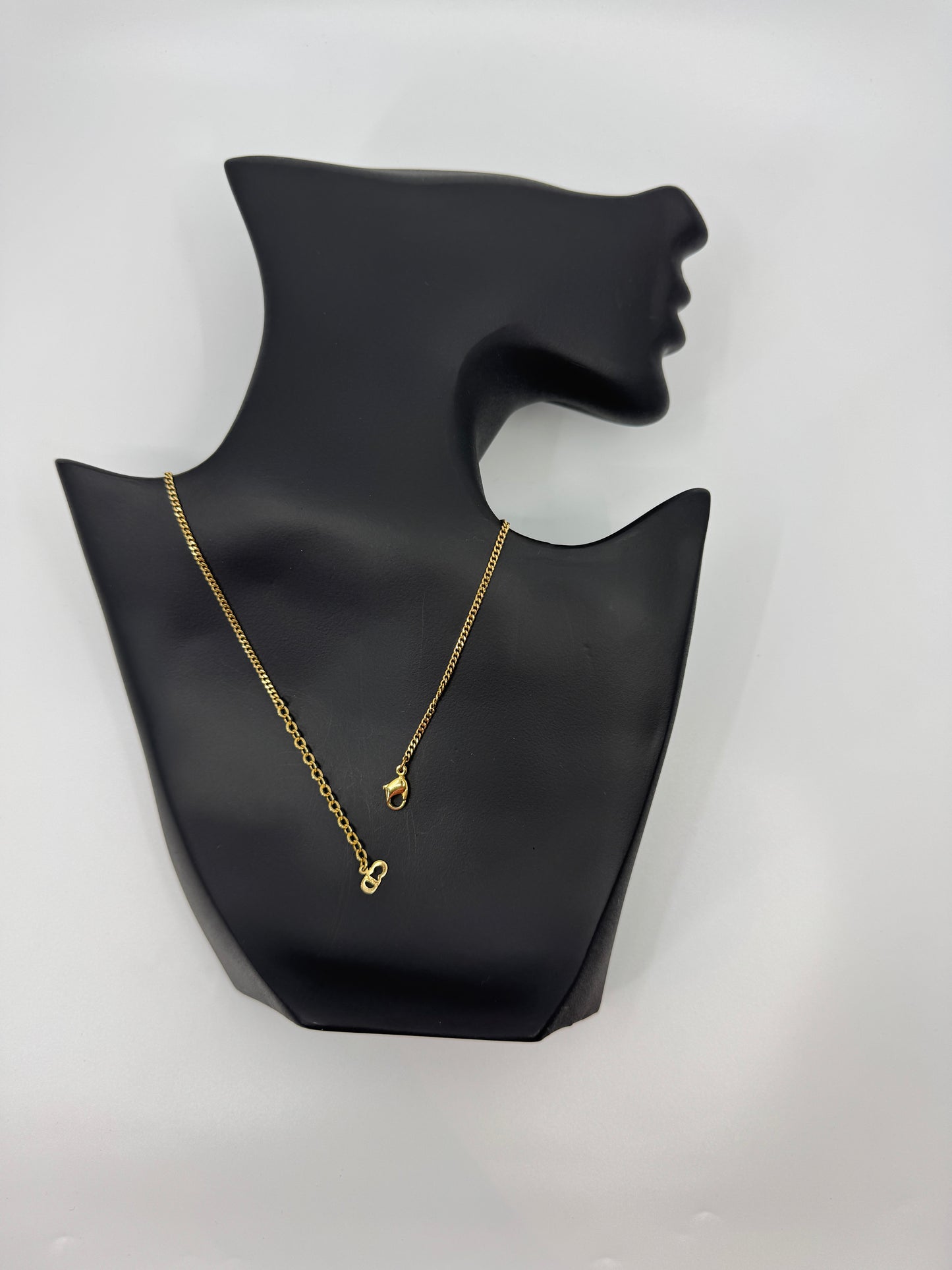 Preowned Dior Vintage Gold Rhinestone Necklace