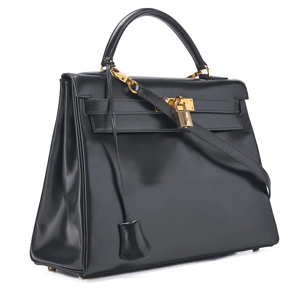 Hermès Kelly 32 - Box Leather Gold Hardware