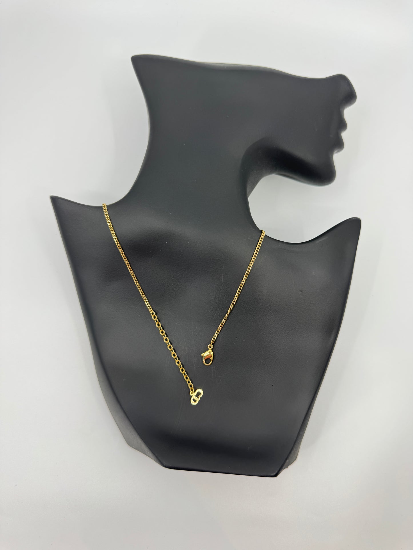 Preowned Dior Vintage Gold Rhinestone Necklace