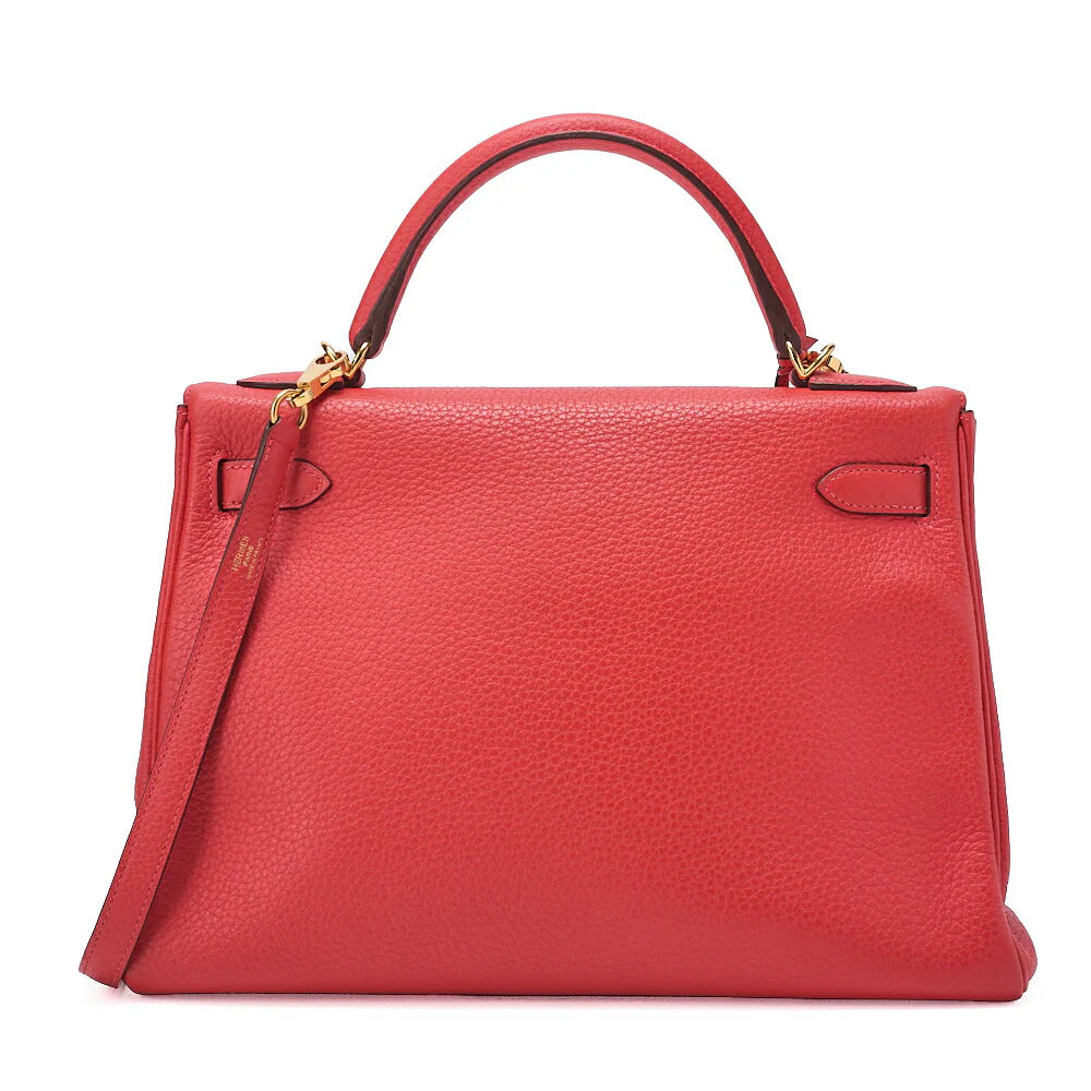 Hermès Kelly 32 - Rouge Viff Colour