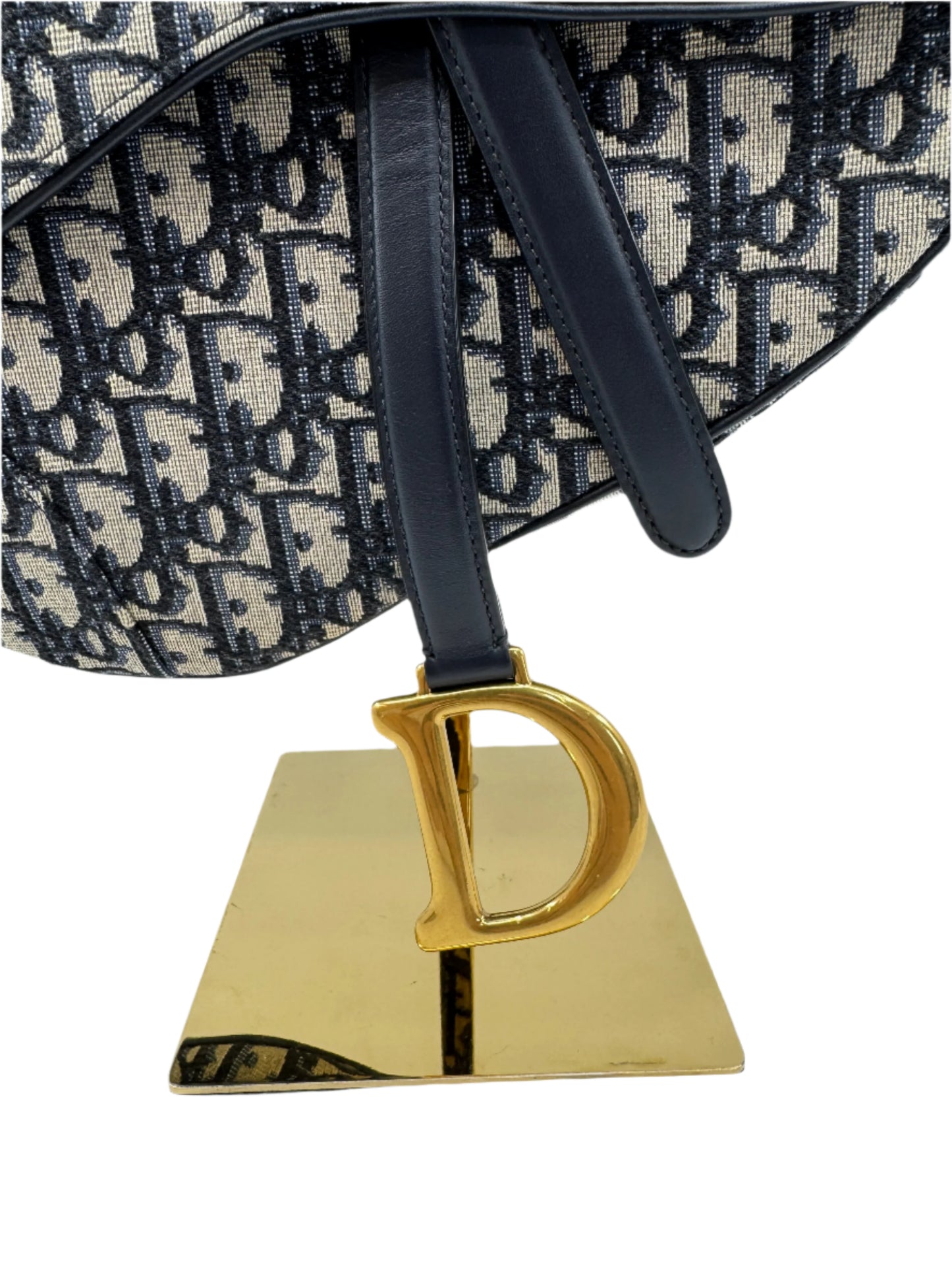 Dior Saddle Bag Blue Dior Oblique Jacquard