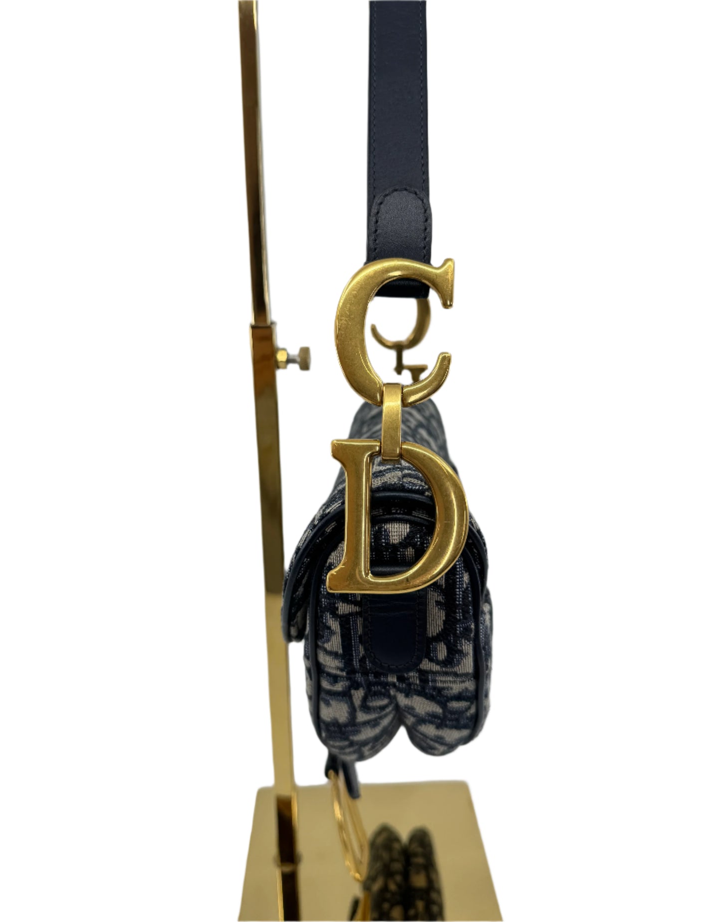 Dior Saddle Bag Blue Dior Oblique Jacquard