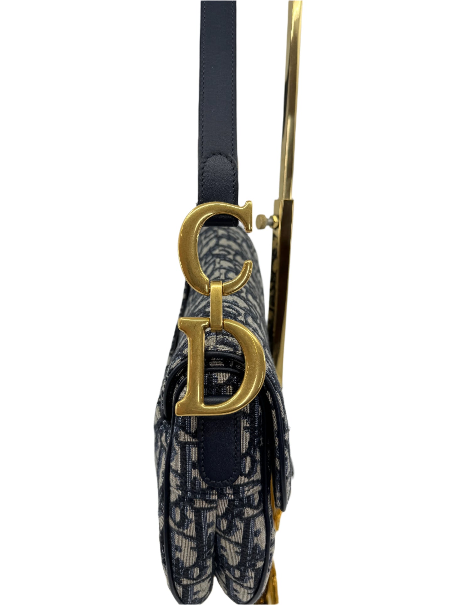 Dior Saddle Bag Blue Dior Oblique Jacquard