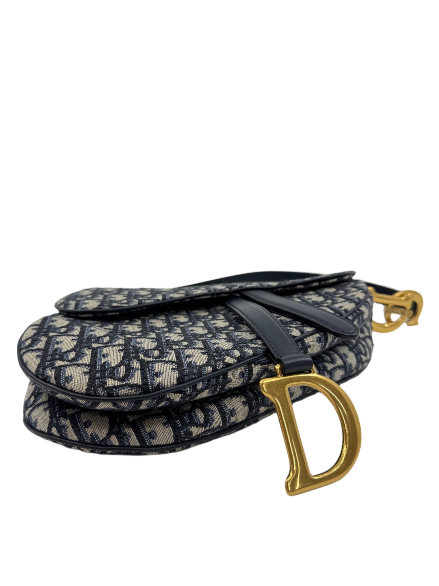 Dior Saddle Bag Blue Dior Oblique Jacquard