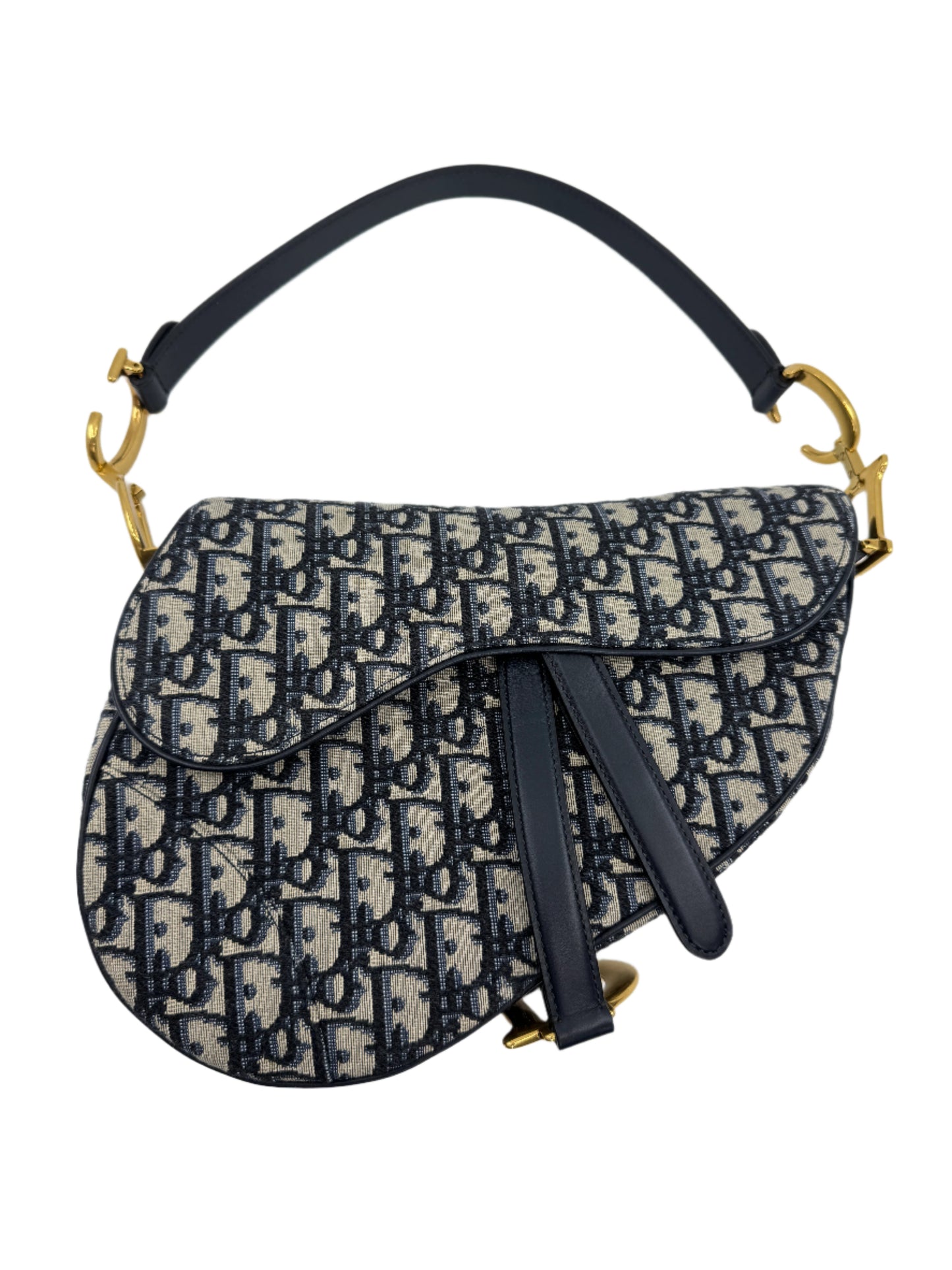 Dior Saddle Bag Blue Dior Oblique Jacquard