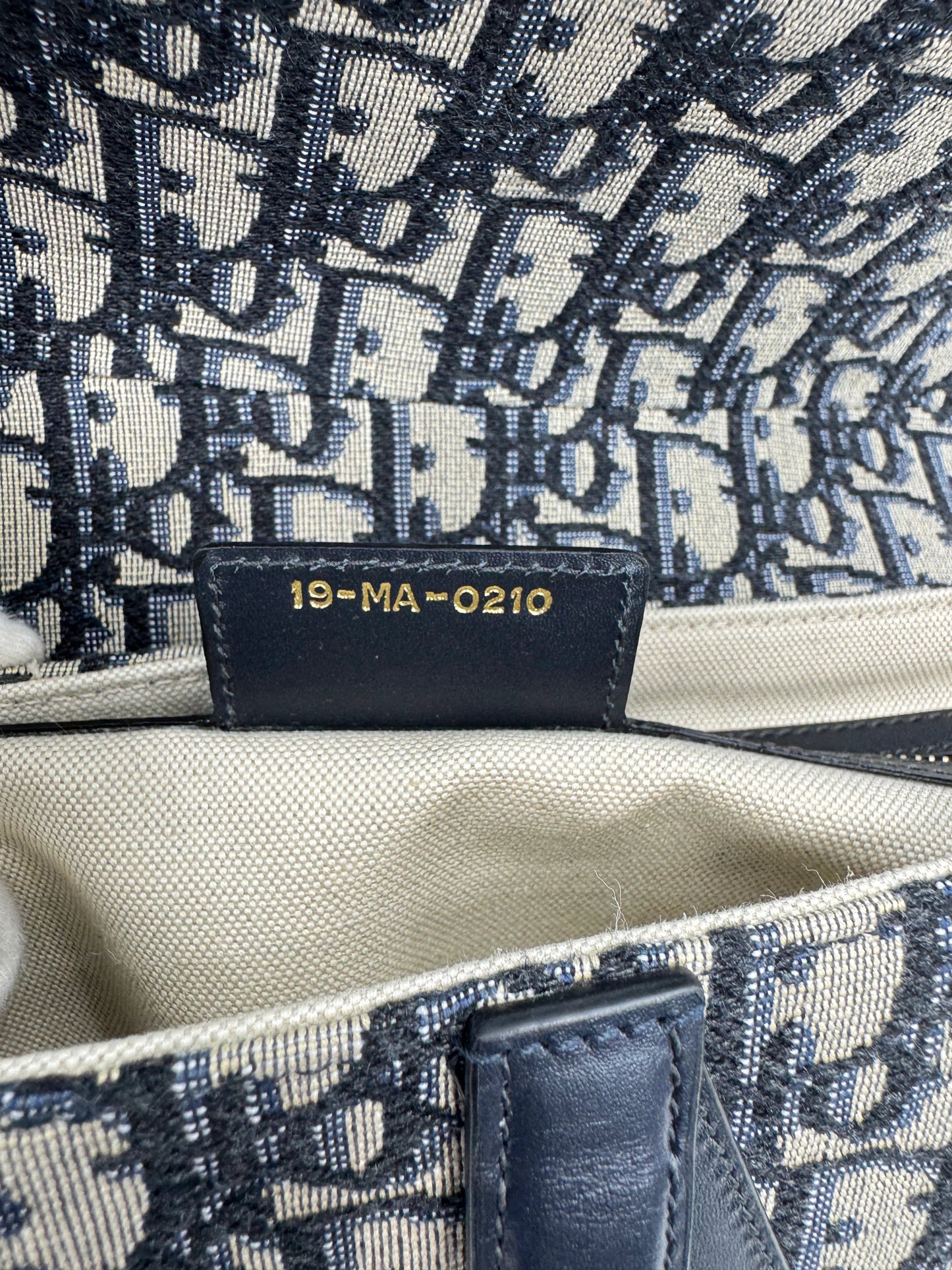 Dior Saddle Bag Blue Dior Oblique Jacquard