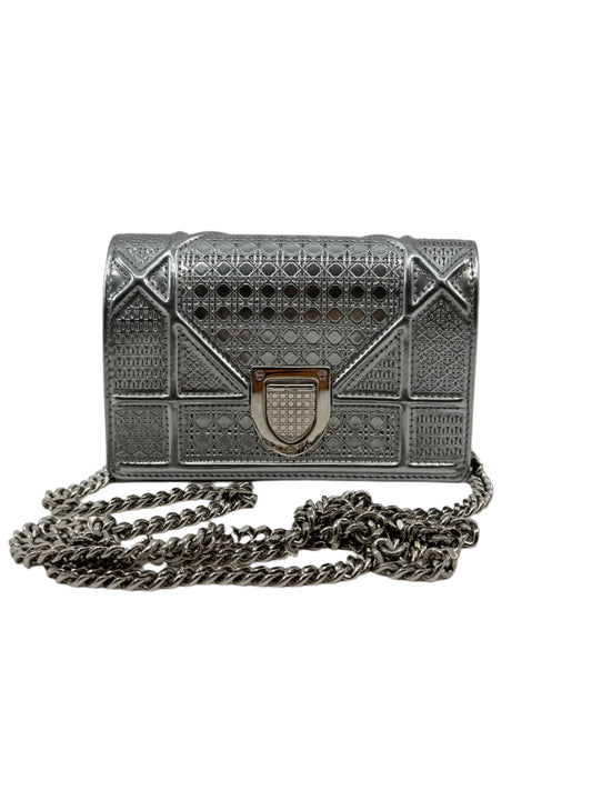 Dior Diorama Wallet On Chain Silver
