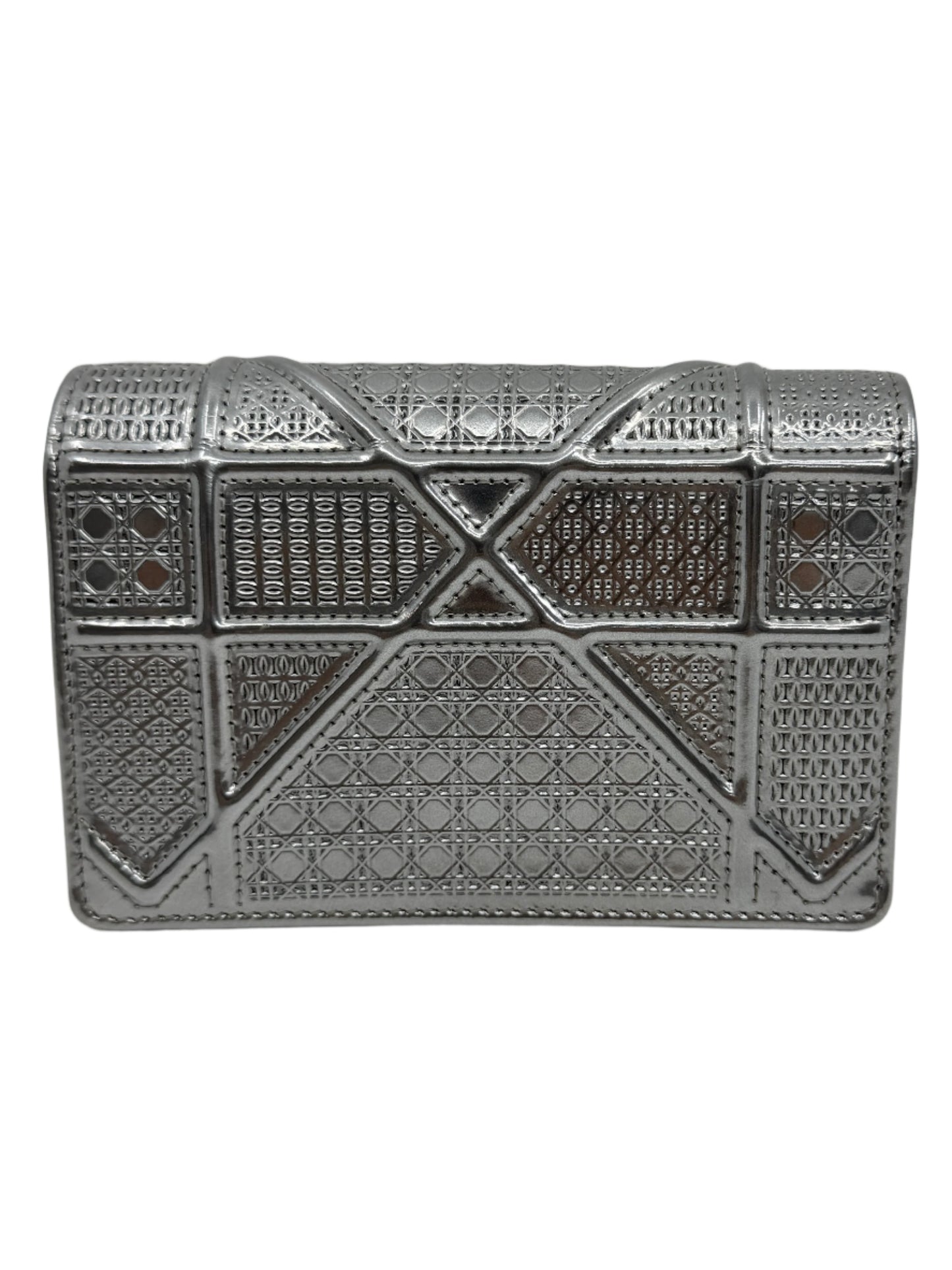Dior Diorama Wallet On Chain Silver