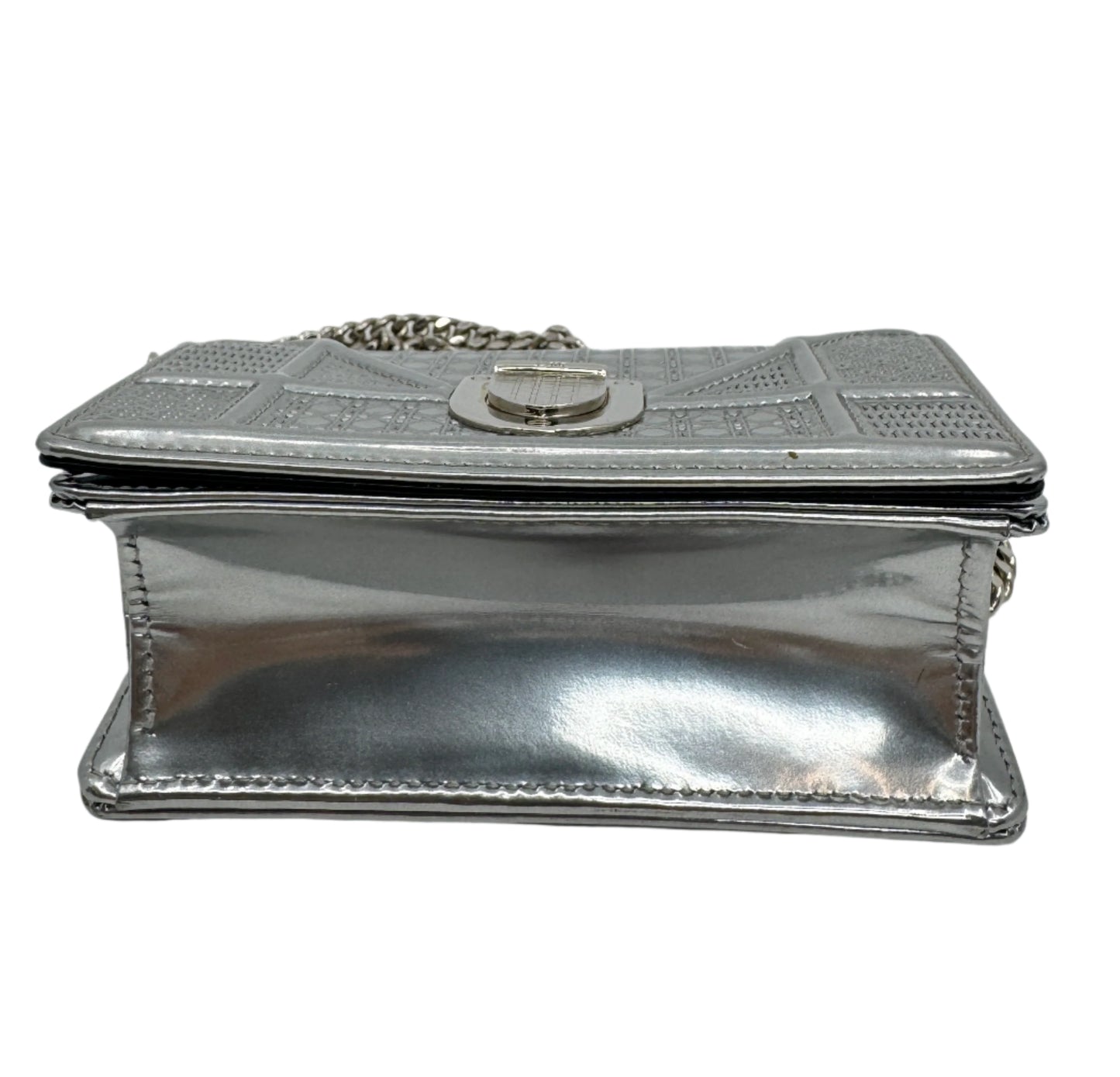 Dior Diorama Wallet On Chain Silver