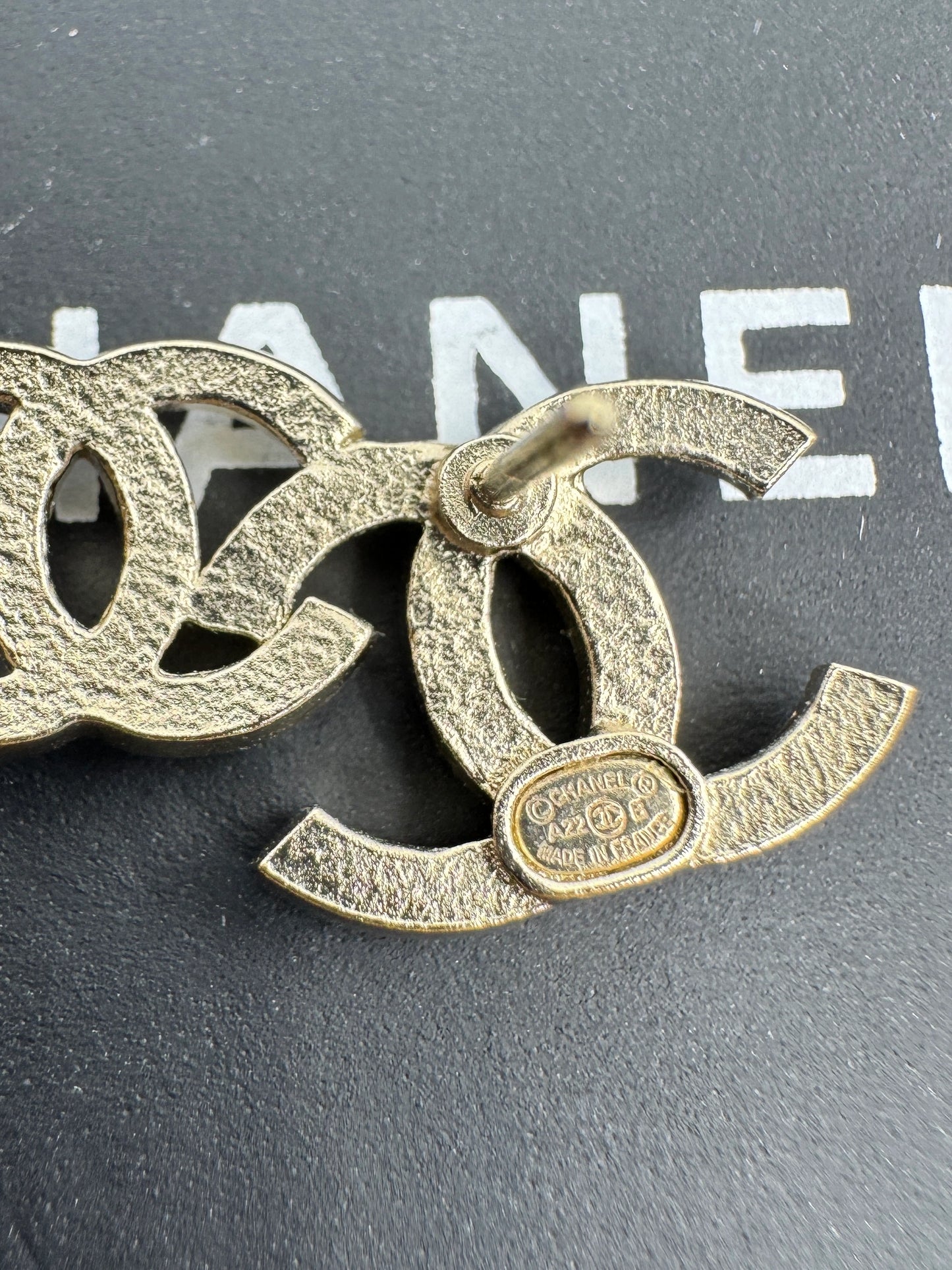Chanel Gold CC Earrings