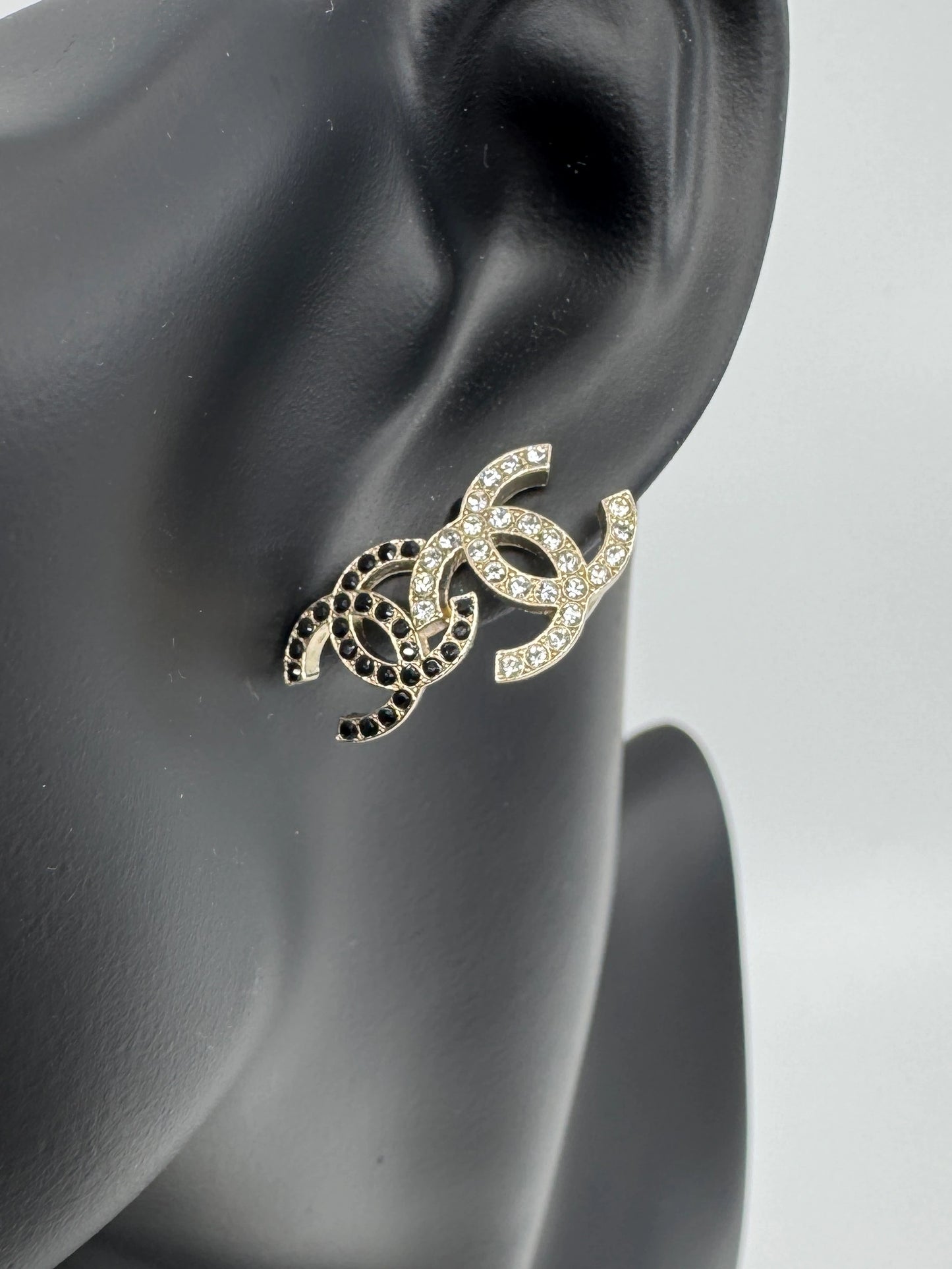 Chanel Gold CC Earrings