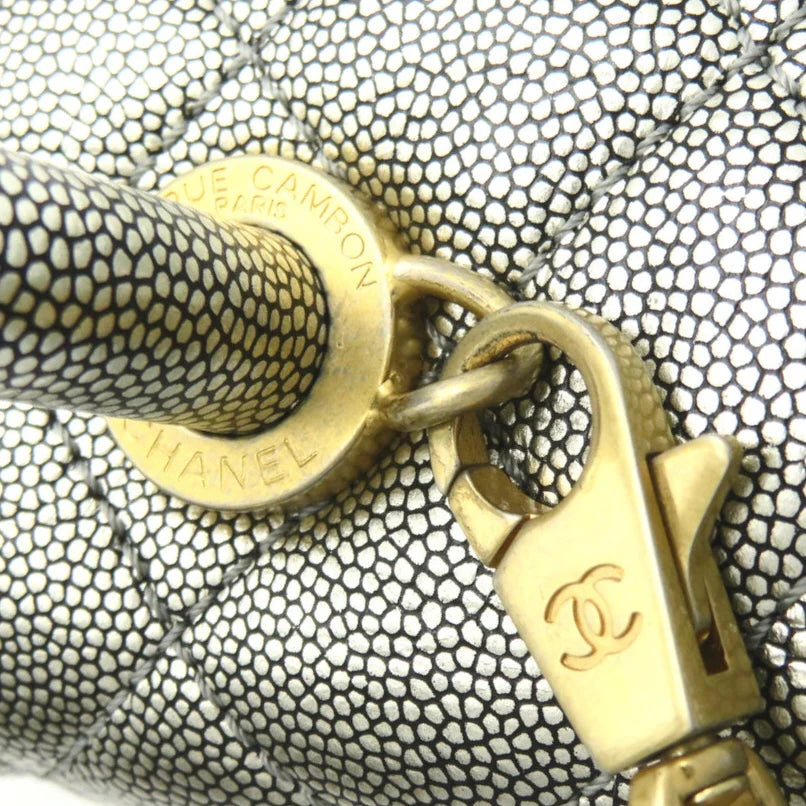 Chanel Small Metallic Coco Top Handle Bag