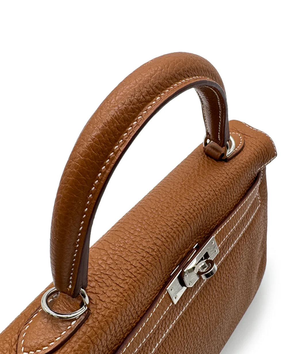 Hermès Kelly 25 Retourne Togo Gold on Gold