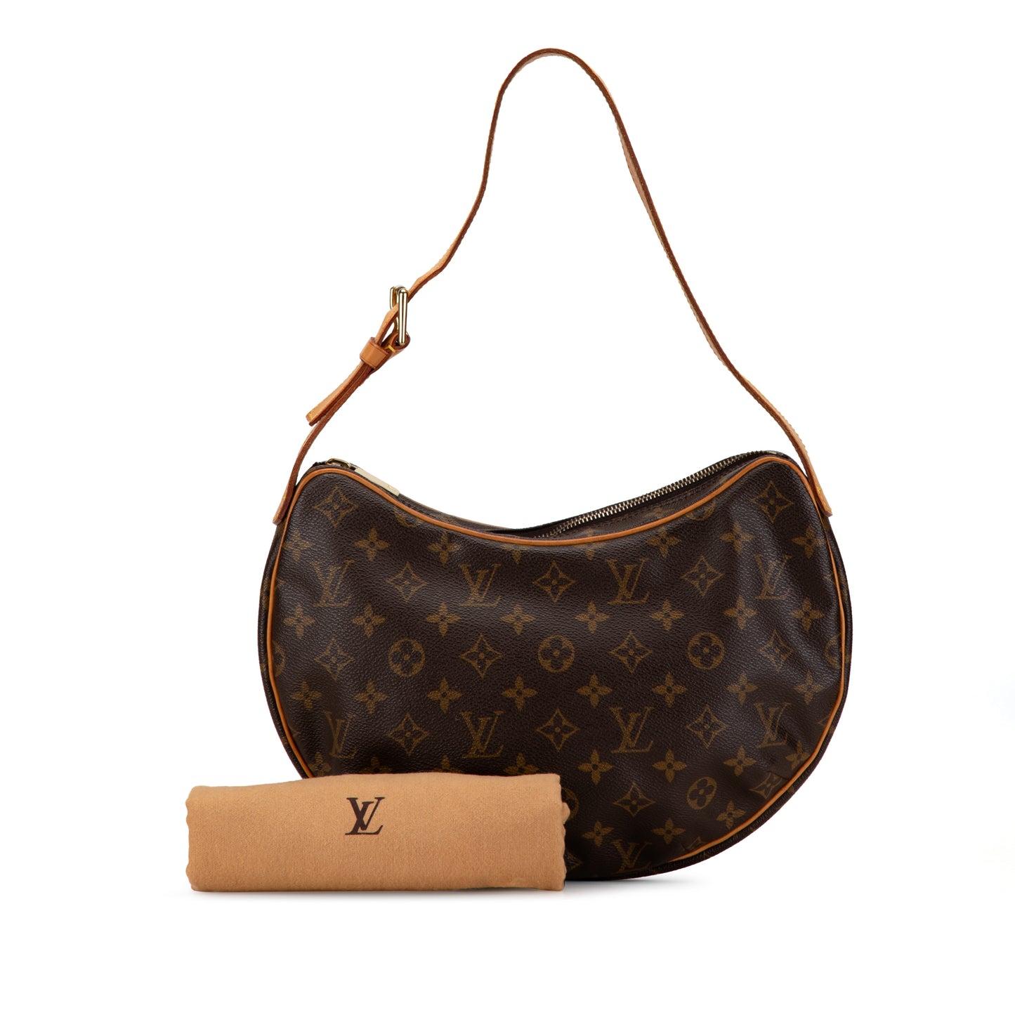 Monogram Croissant MM Brown - Re-Luxury