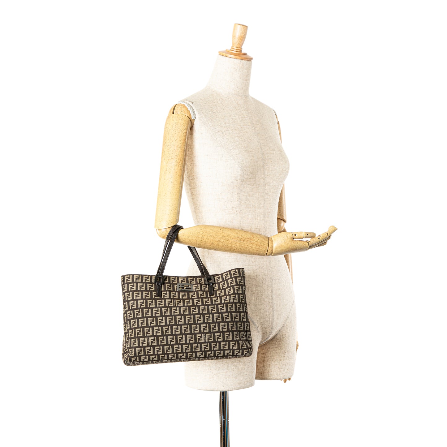 Zucchino Canvas Tote Brown - Re-Luxury