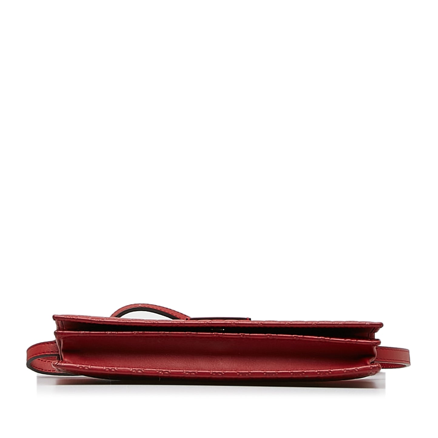 Microguccissima Wallet on Strap Red - Re-Luxury