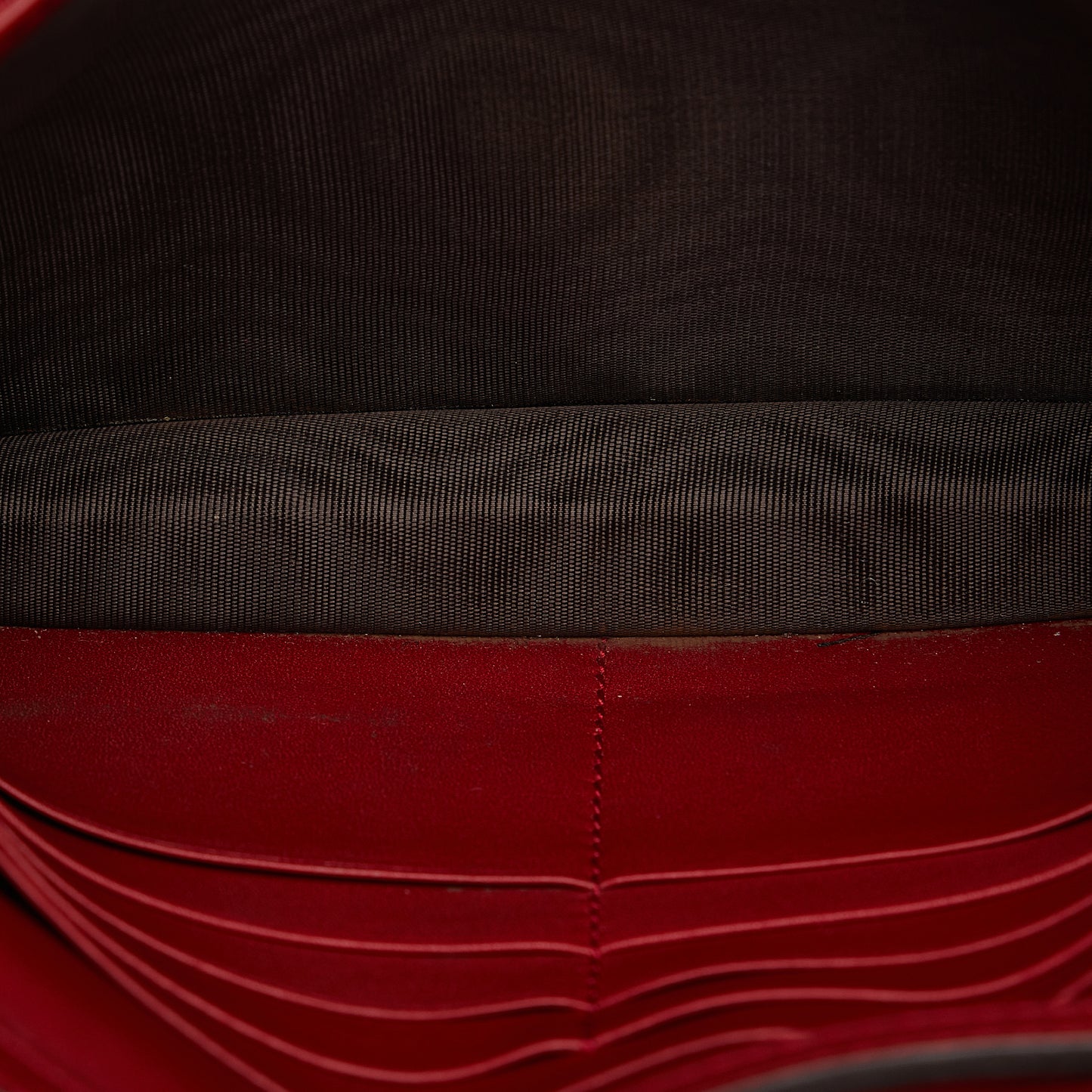 Microguccissima Wallet on Strap Red - Re-Luxury