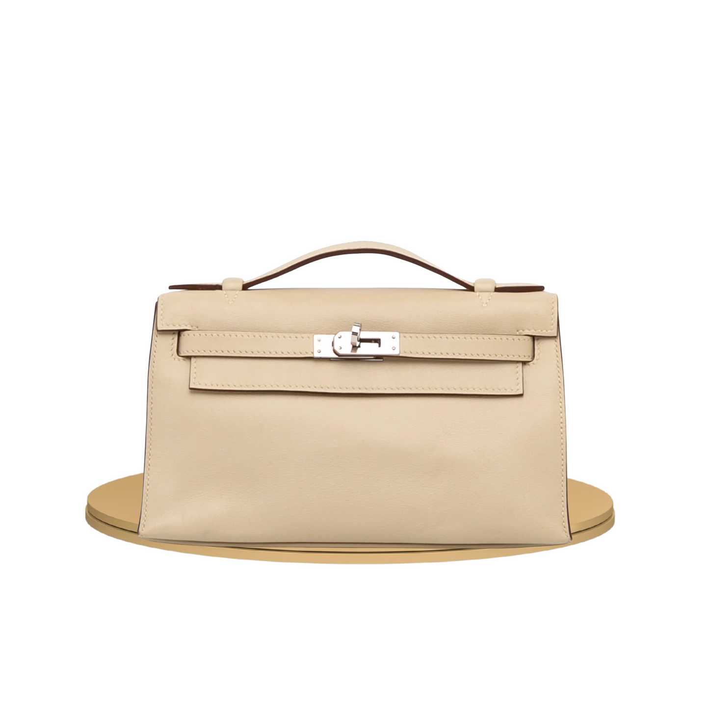 Hermès 2008 Swift Kelly Pochette Brown