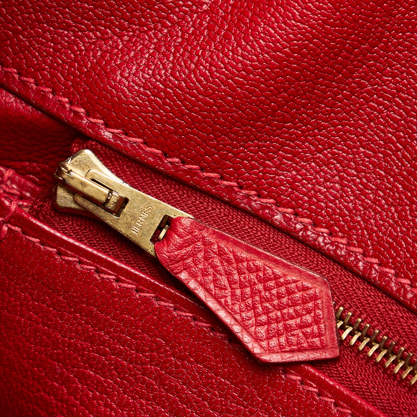 Togo Birkin Retourne 35 Red - Re-Luxury