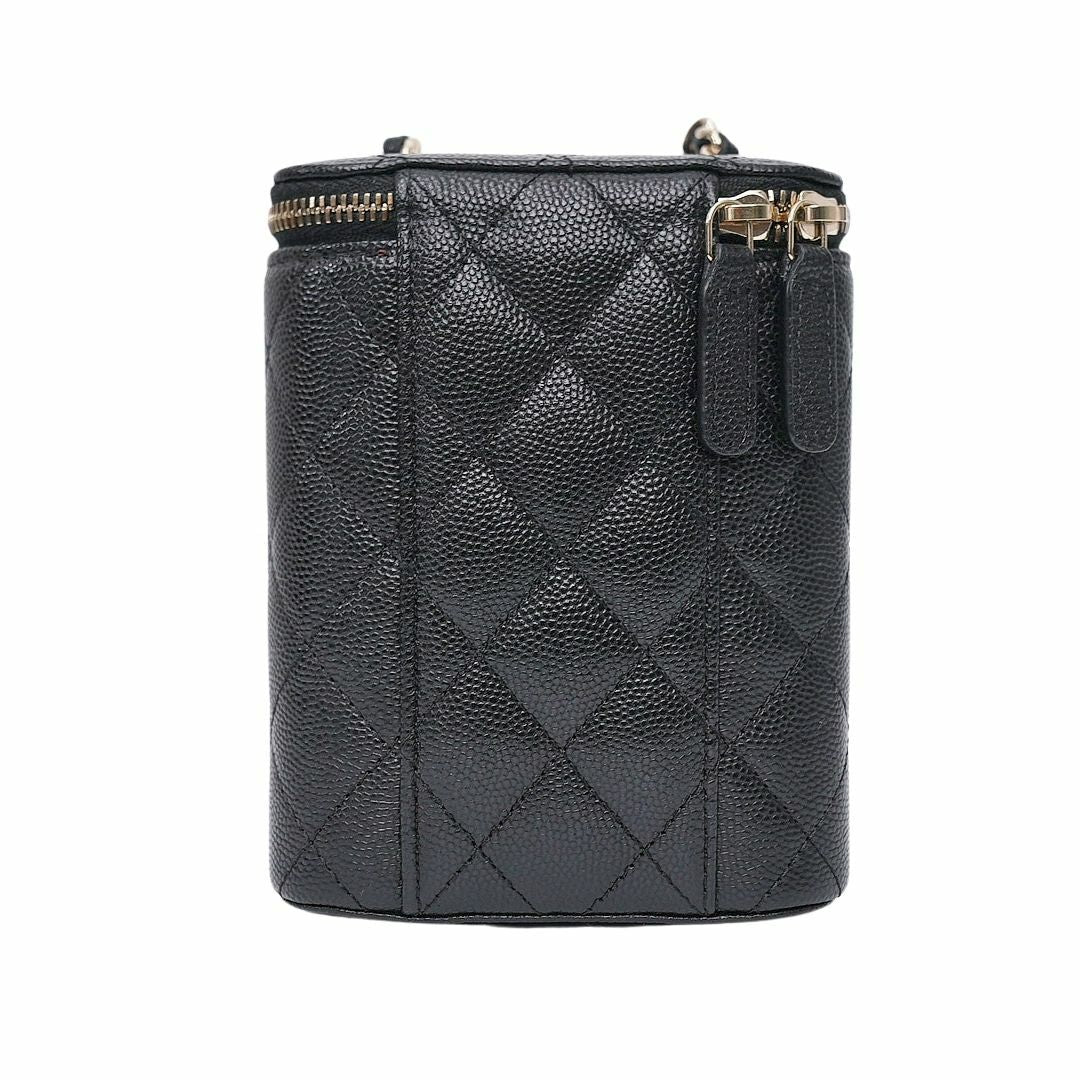 Chanel Vertical Vanity Case Caviar Leather